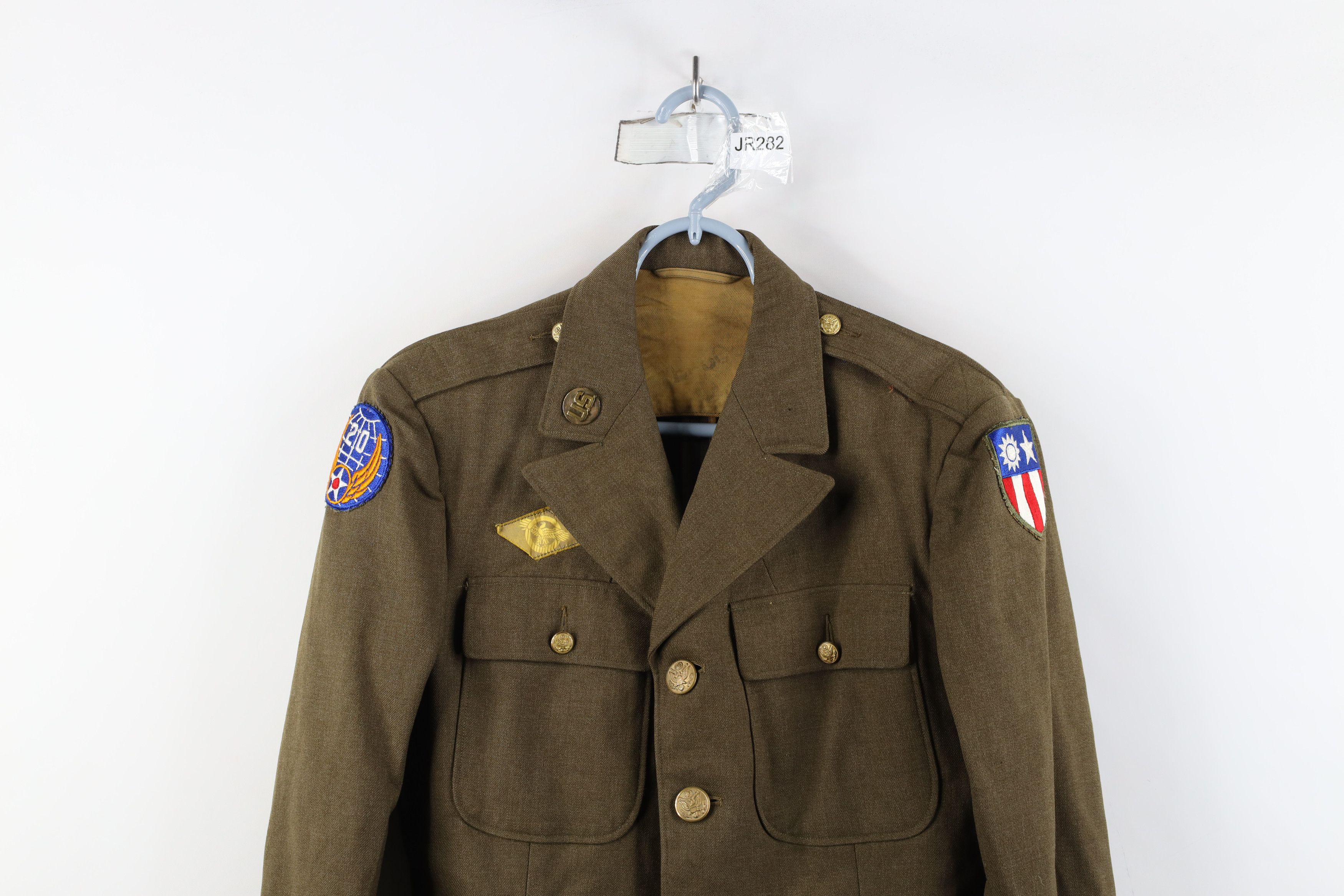 Vintage Vintage 40s WWII China Burma India Wool Officer Jacket USA Size US L / EU 52-54 / 3 - 2 Thumbnail