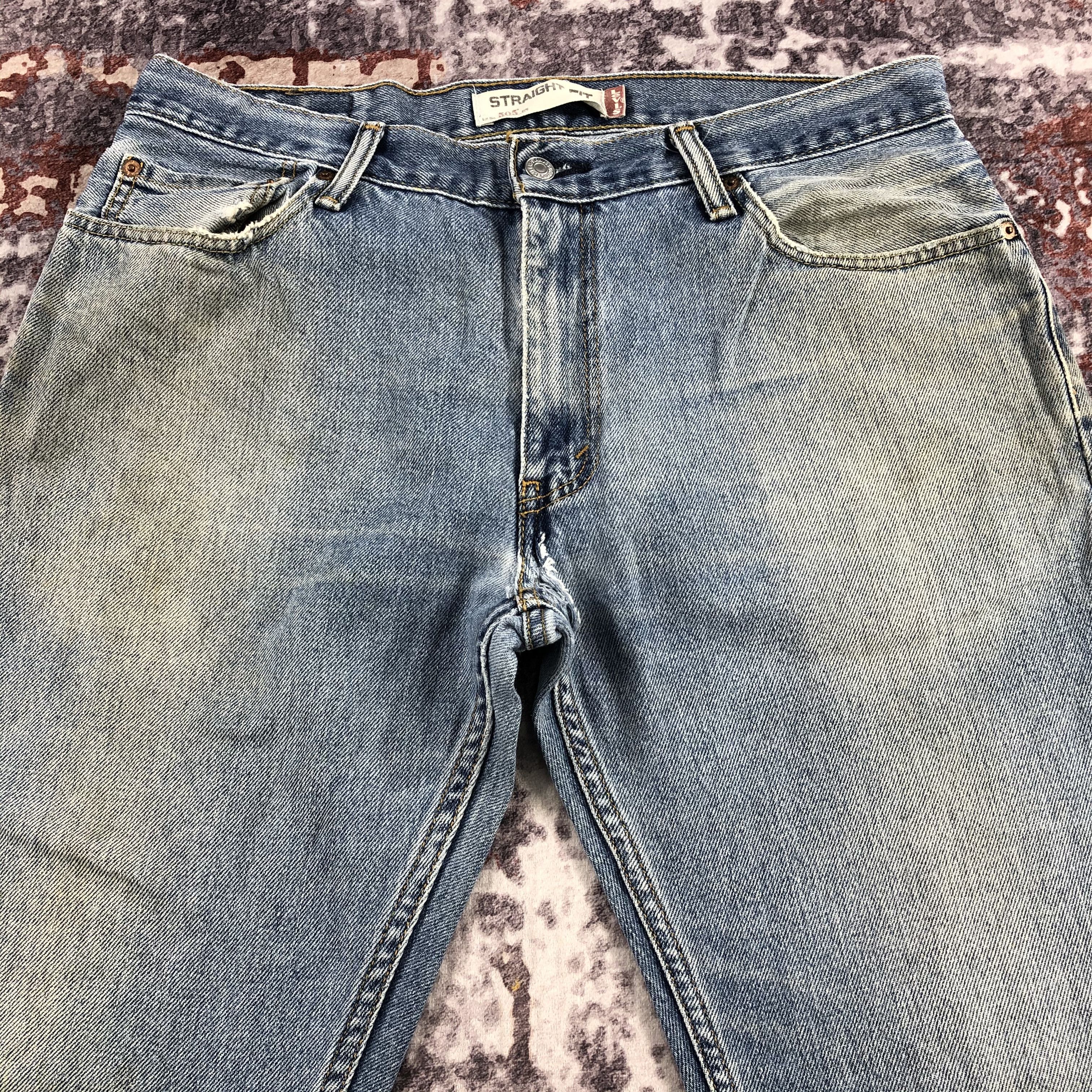 Levi's × Vintage Vintage Blue Wash Levis 505 Jeans-JM2631 Size US 35 - 3 Thumbnail
