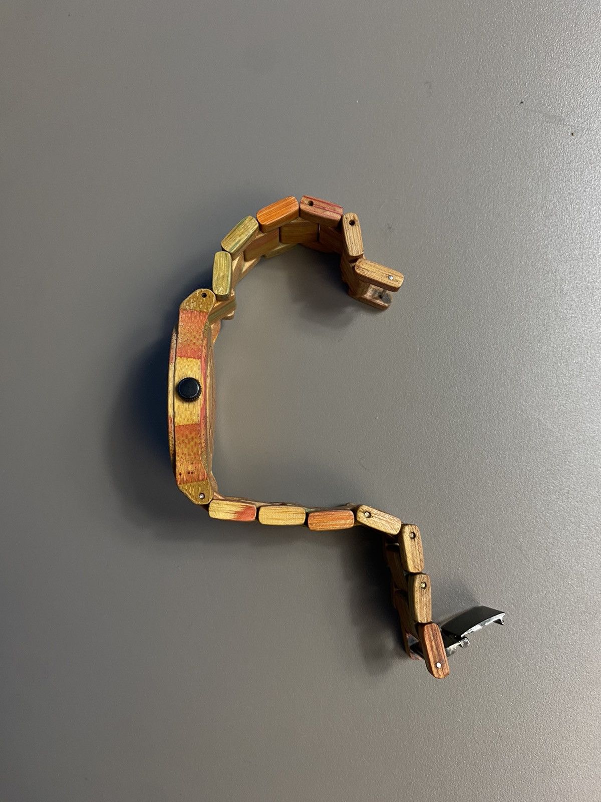 Vintage RARE❗️Futuristic VTG Bewell wooden wristwatch Size ONE SIZE - 9 Thumbnail