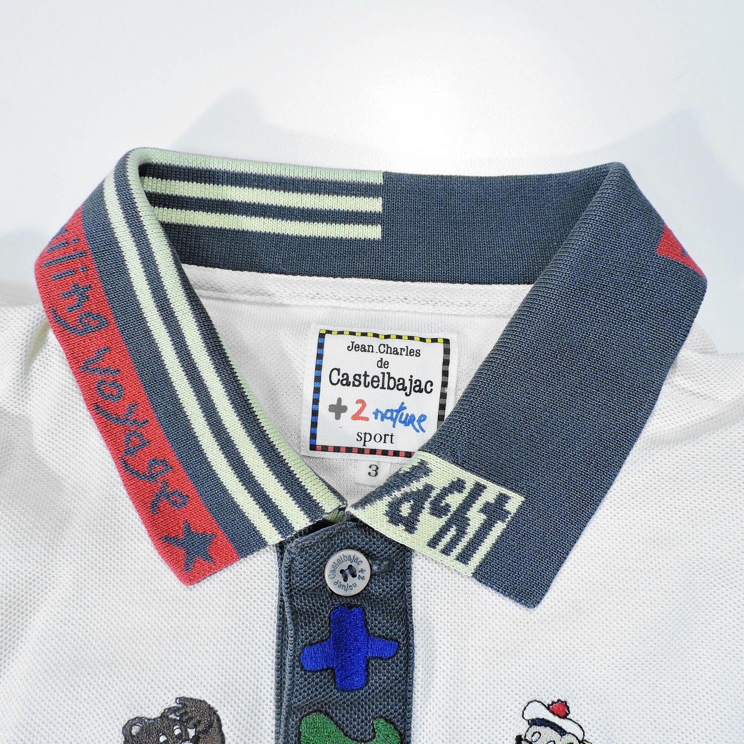 Jean Charles De Castelbajac JEAN-CHARLES DE CASTELBAJAC +2 NATURE SPORT SAILING POLO Size US L / EU 52-54 / 3 - 3 Thumbnail