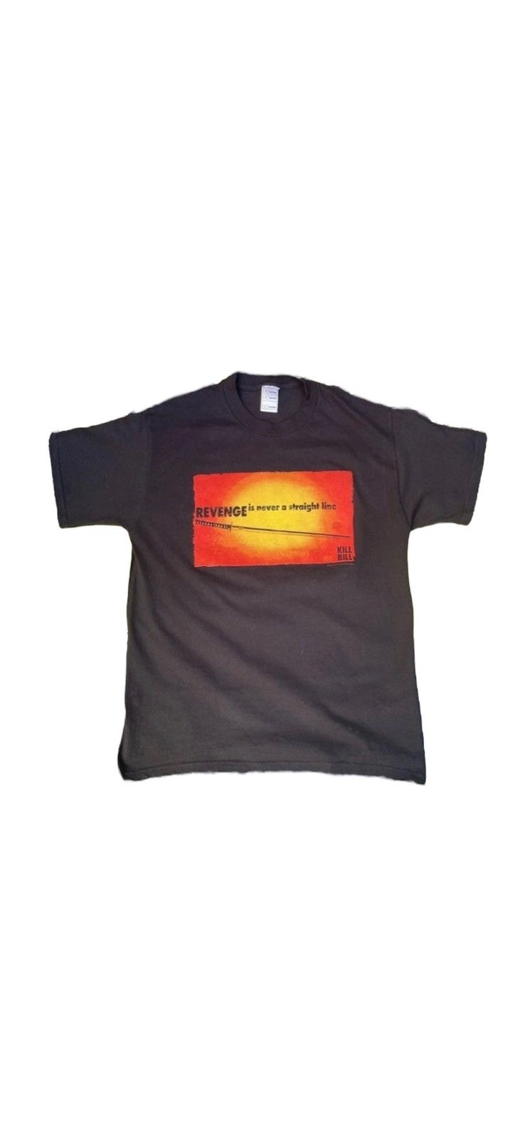 image of Fruit Of The Loom x Movie Vintage 2003 Kill Bill Vol 1 Revenge Movie Graphic T Shirt in Black (Size
