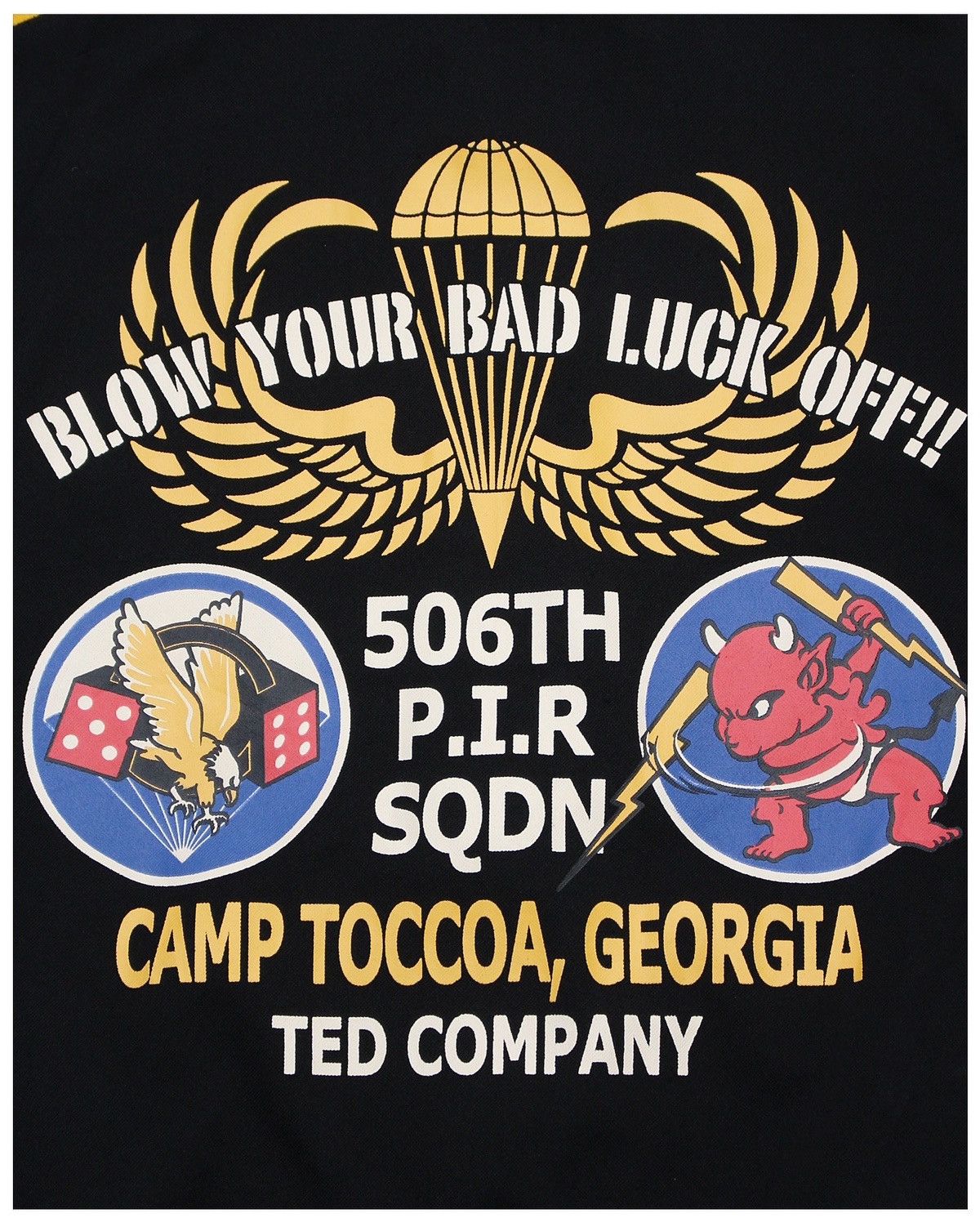 Japanese Brand TED COMPANY ZIP-UP JACKET BLOW YOUR BAD LUCK OFF BACK PRINT Size US L / EU 52-54 / 3 - 8 Thumbnail
