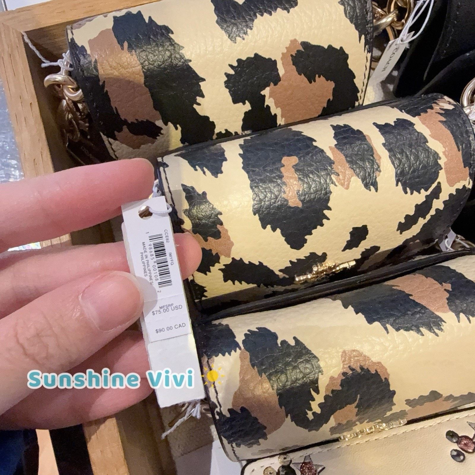 Coach NWT COACH Klare Bag Charm Leopard CCE82 Walnut（no bag） Size ONE SIZE - 9 Thumbnail