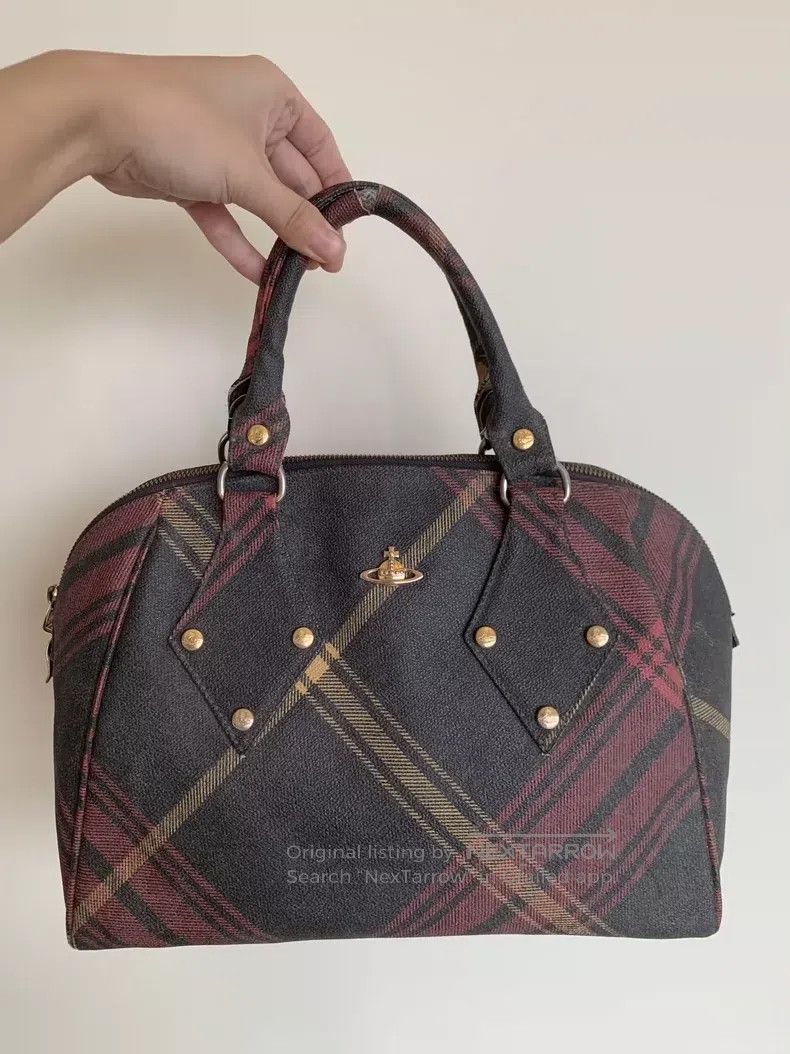 Vivienne Westwood vivienne westwood size os College Plaid Tote Bag Size ONE SIZE - 3 Thumbnail