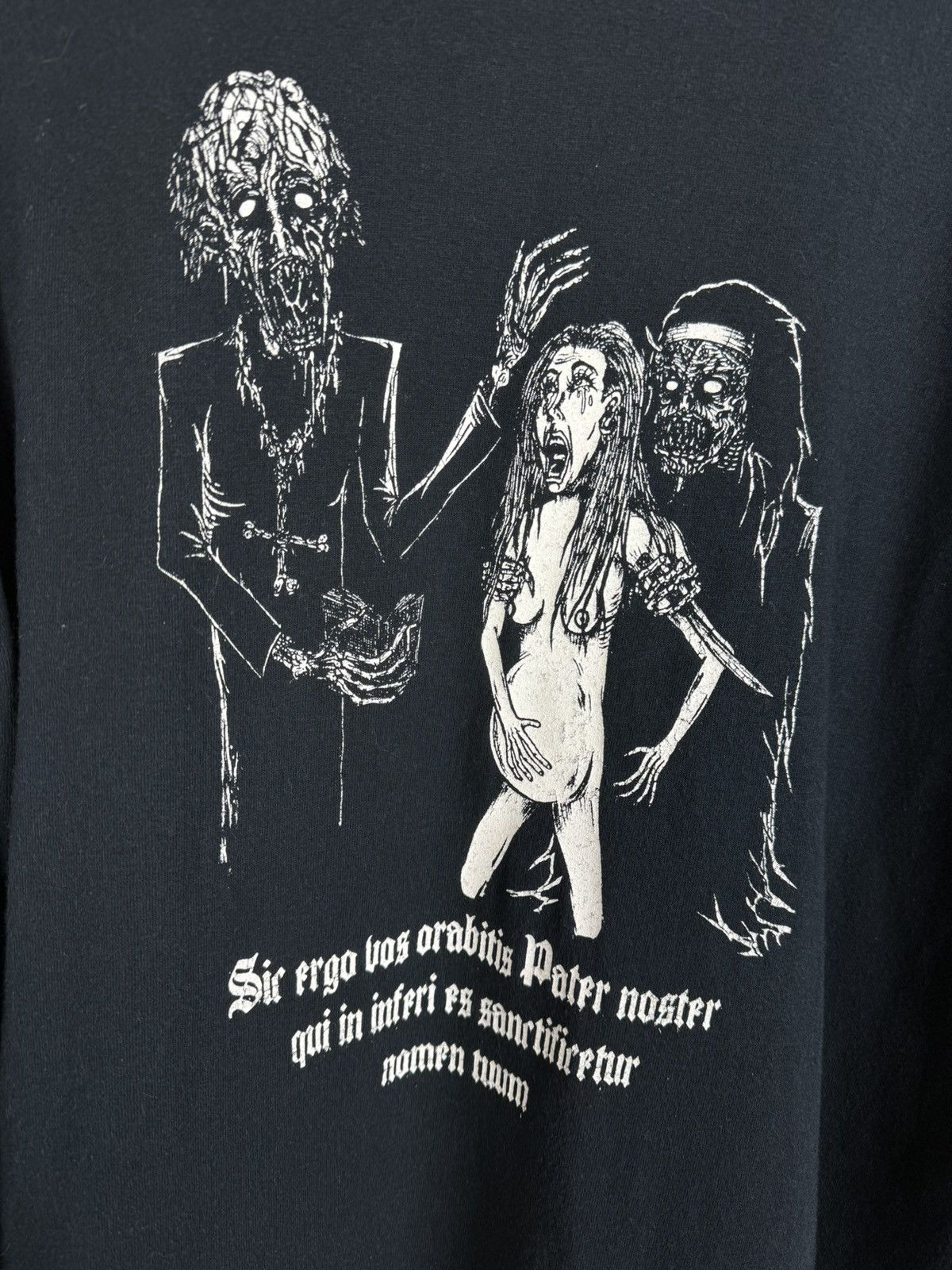 Band Tees 00s Anima Damnata 2007 Shit Sex Satan Metal Long Sleeve XL Size US XL / EU 56 / 4 - 5 Thumbnail