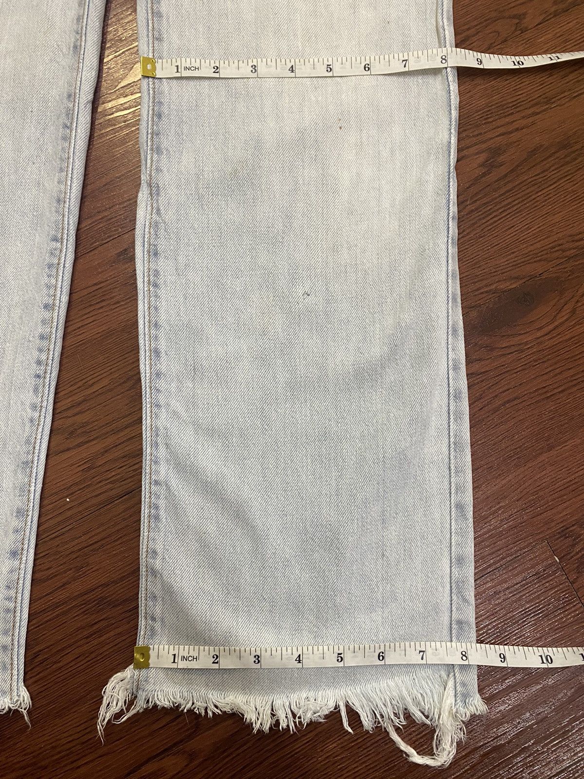 Kenzo Vintage Japanese Brands Faded Wash Frayed Loose Jeans Size US 28 / EU 44 - 14 Thumbnail