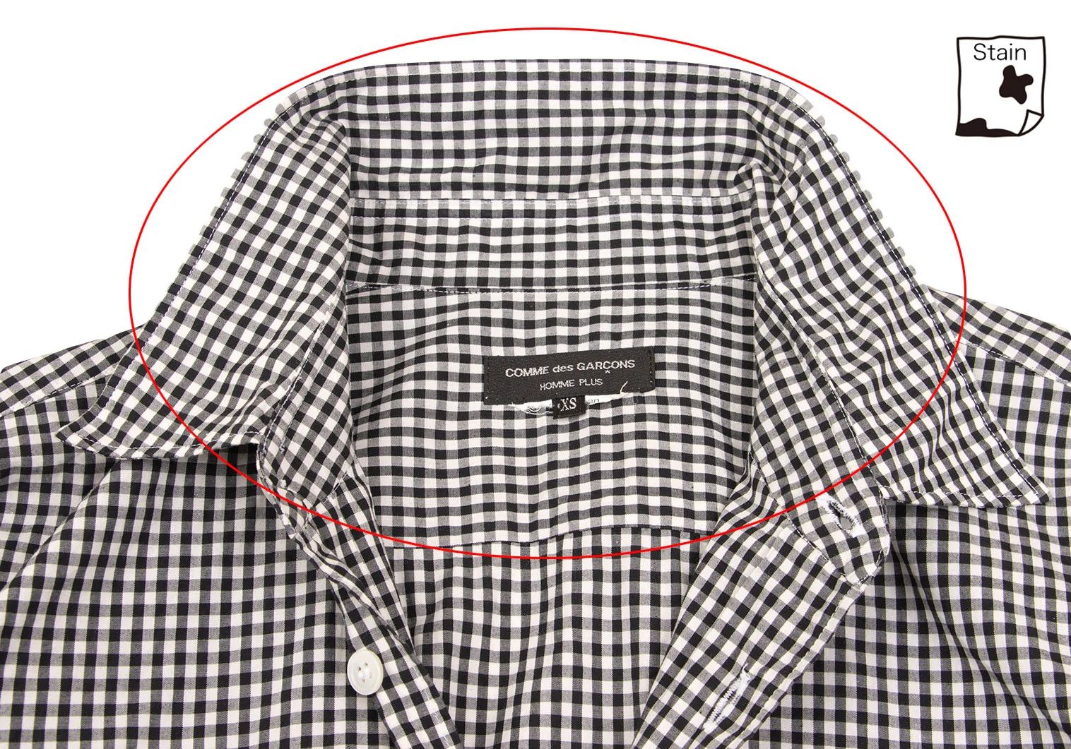 Comme des Garcons Homme Plus Gingham Check Frill Sleeve Shirt Black White XS Size US XS / EU 42 / 0 - 4 Thumbnail
