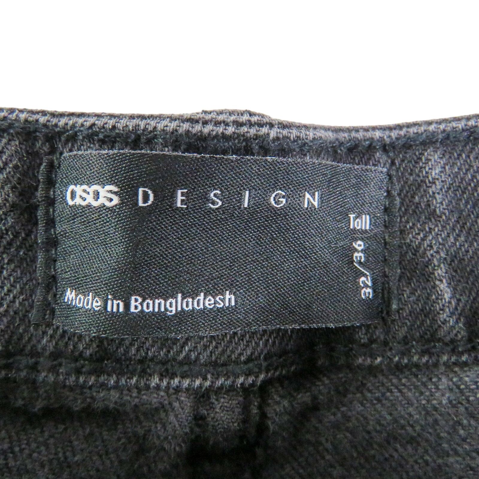 Asos Asos Men's Black Skinny Jeans 32/36 Tall Size US 32 / EU 48 - 6 Thumbnail
