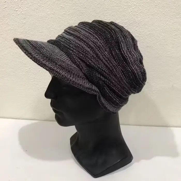 Japanese Brand × Vintage Japanese Brand Plain Beanie Hat Size ONE SIZE - 2 Thumbnail