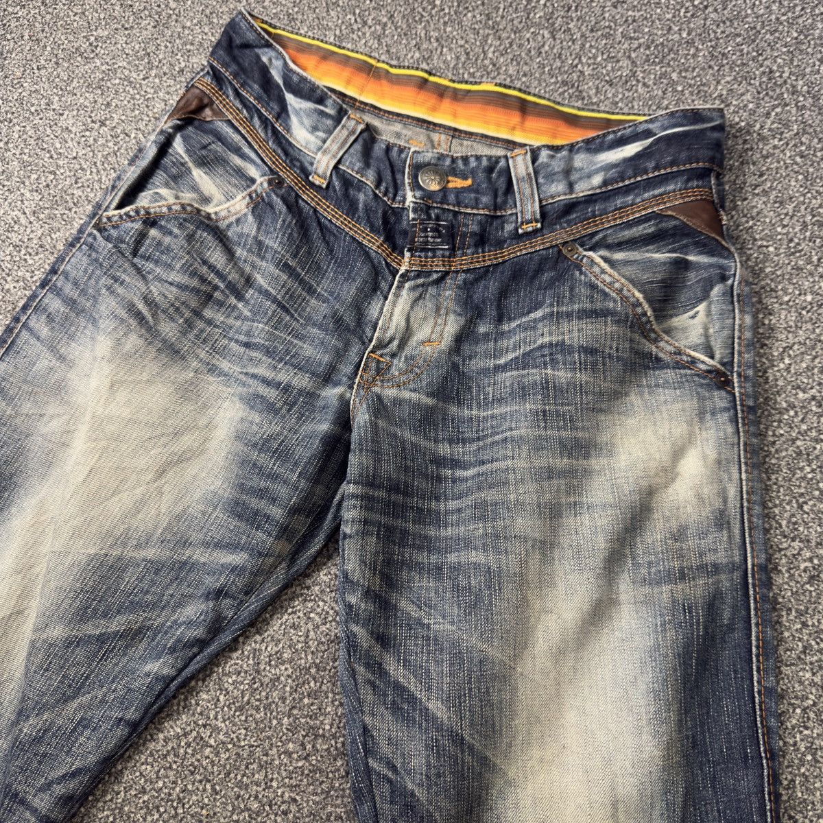 Beauty Beast 🔥🇯🇵 Japanese Denim Edwin Blue Trip Boot Cut Jeans W32 Size US 32 / EU 48 - 3 Thumbnail