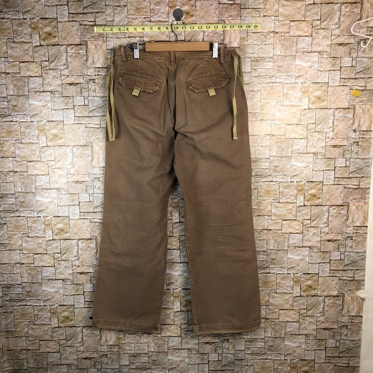 Japanese Brand Sunny Clouds Brown Cargo Multipocket Pants #A992 Size US 29 - 13 Thumbnail