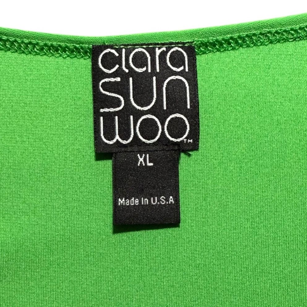 Other Clara Sunwoo Sun Woo Dress Draped Gathered Flowy Green XL Size XL / US 12-14 / IT 48-50 - 3 Thumbnail