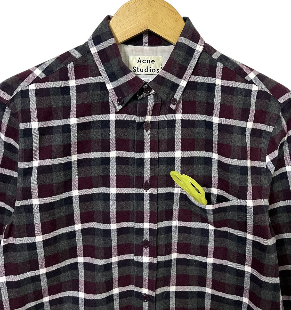 ACNE STUDIOS ISHERWOOD CHECKERED CASUAL SHIRT
