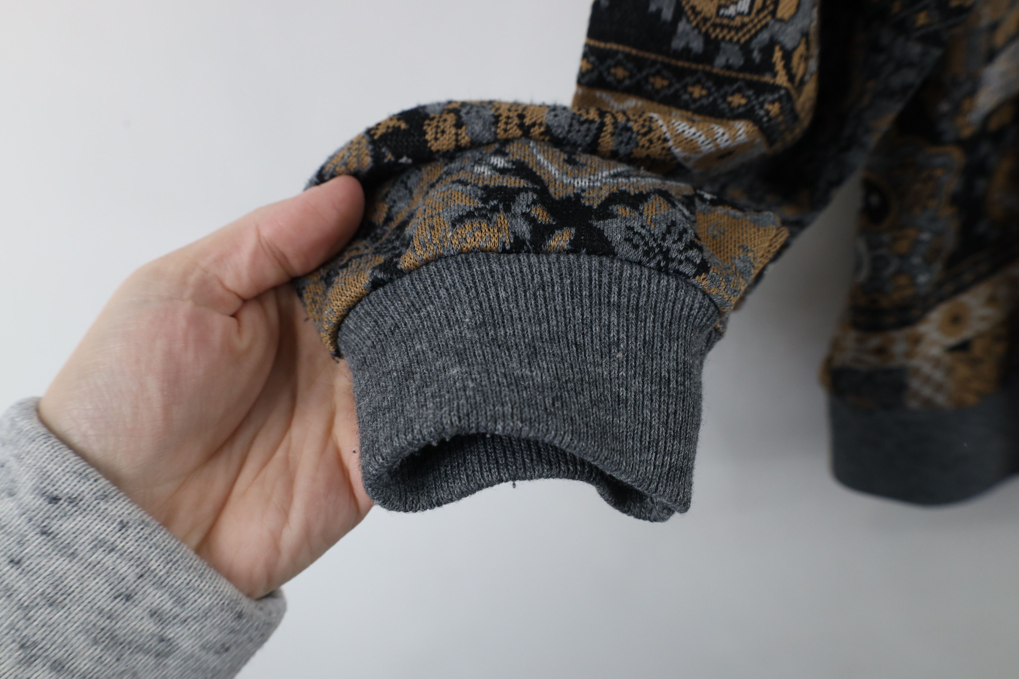 Vintage Vintage 90s Streetwear Tapestry Knit Collared Sweater USA Size M / US 6-8 / IT 42-44 - 8 Thumbnail