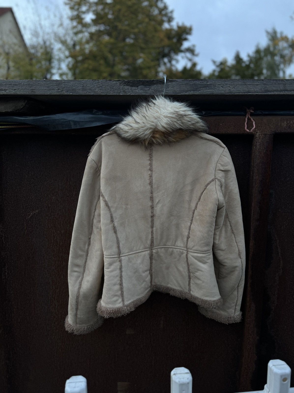 Vintage warm suede jacket with fur Size M / US 6-8 / IT 42-44 - 4 Thumbnail