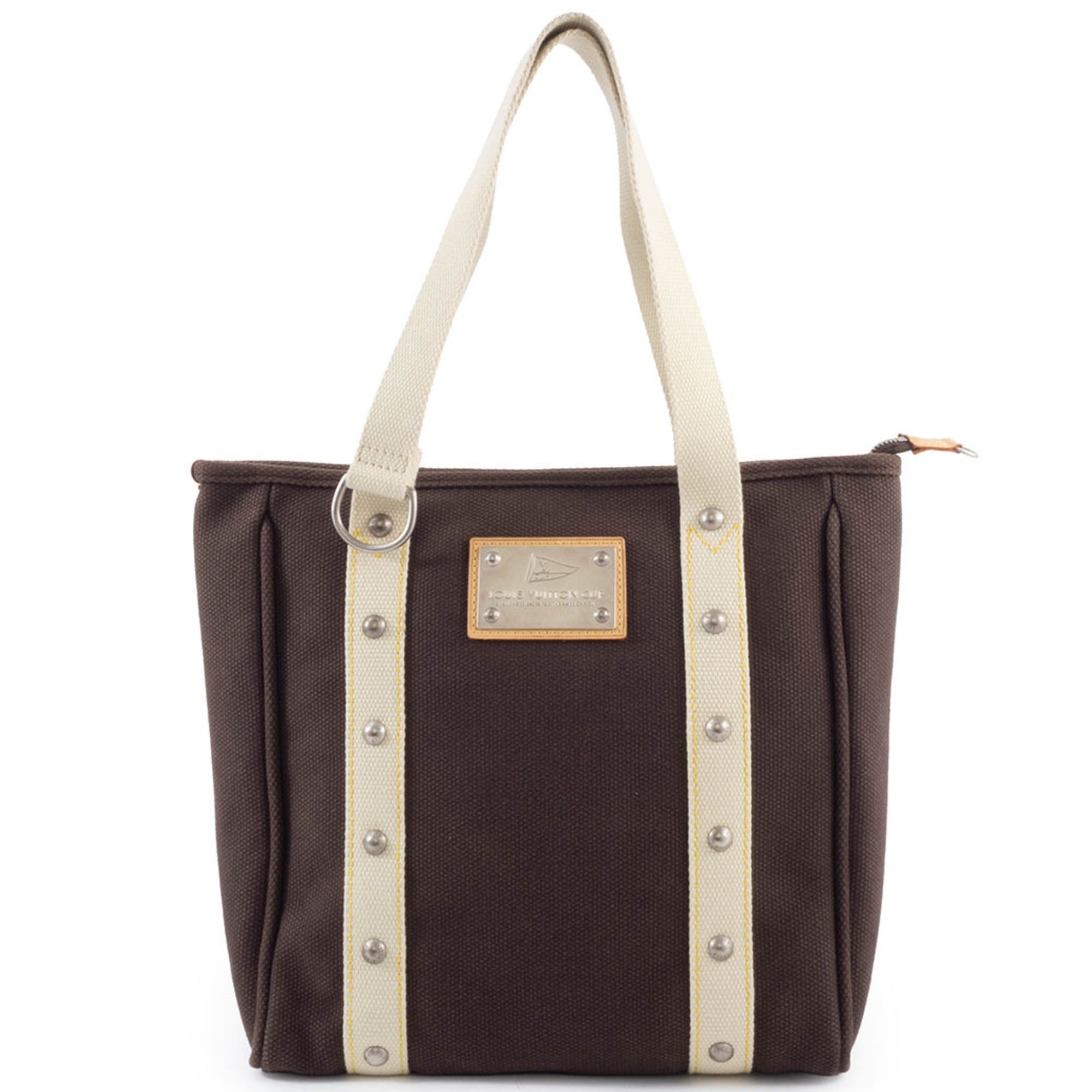 Louis Vuitton Louis Vuitton Bag Tote Cabas MM Antigua M80663 Canvas Mocha Cup 2005 Limited Edition Size ONE SIZE - 1 Thumbnail