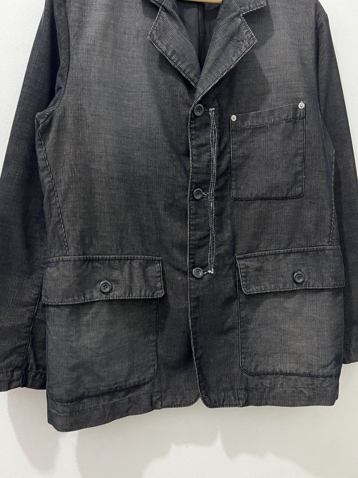 Stone Island 2002 Stone Island Pique Coverall Corduroy Shadow Jacket Size US L / EU 52-54 / 3 - 5 Thumbnail