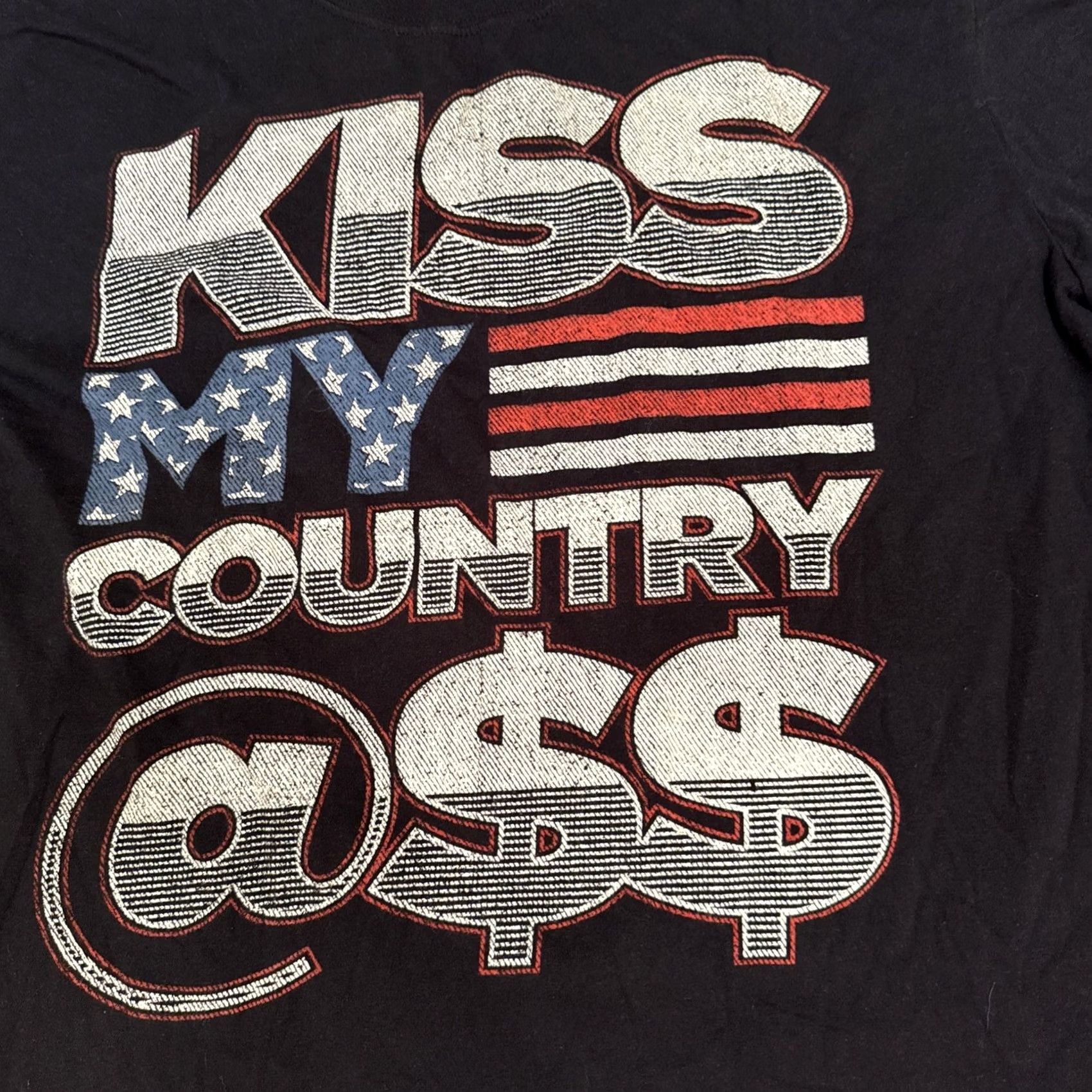 Vintage Blake Shelton American Flag Music Shirt Mens XL Regular Size Black Pre-owned Excellent Shipping Size US XL / EU 56 / 4 - 2 Thumbnail
