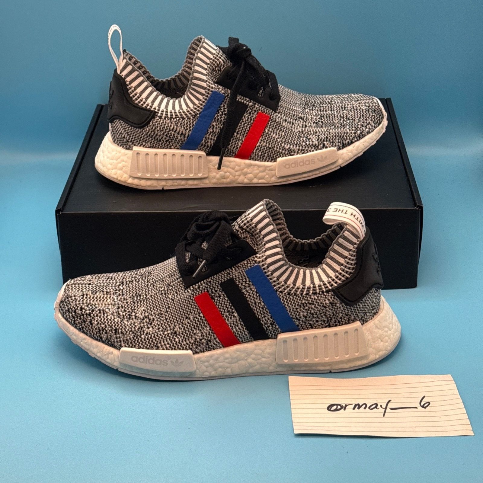 Adidas adidas NMD_R1 PK Tri Color Stripes White m8 Size US 8 / EU 41 - 3 Thumbnail
