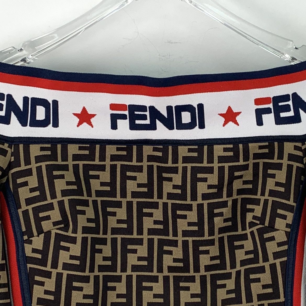 Fendi Fendi FF Monogram All-over Print Long Sleeve Dress K26WX Size M / US 6-8 / IT 42-44 - 4 Thumbnail