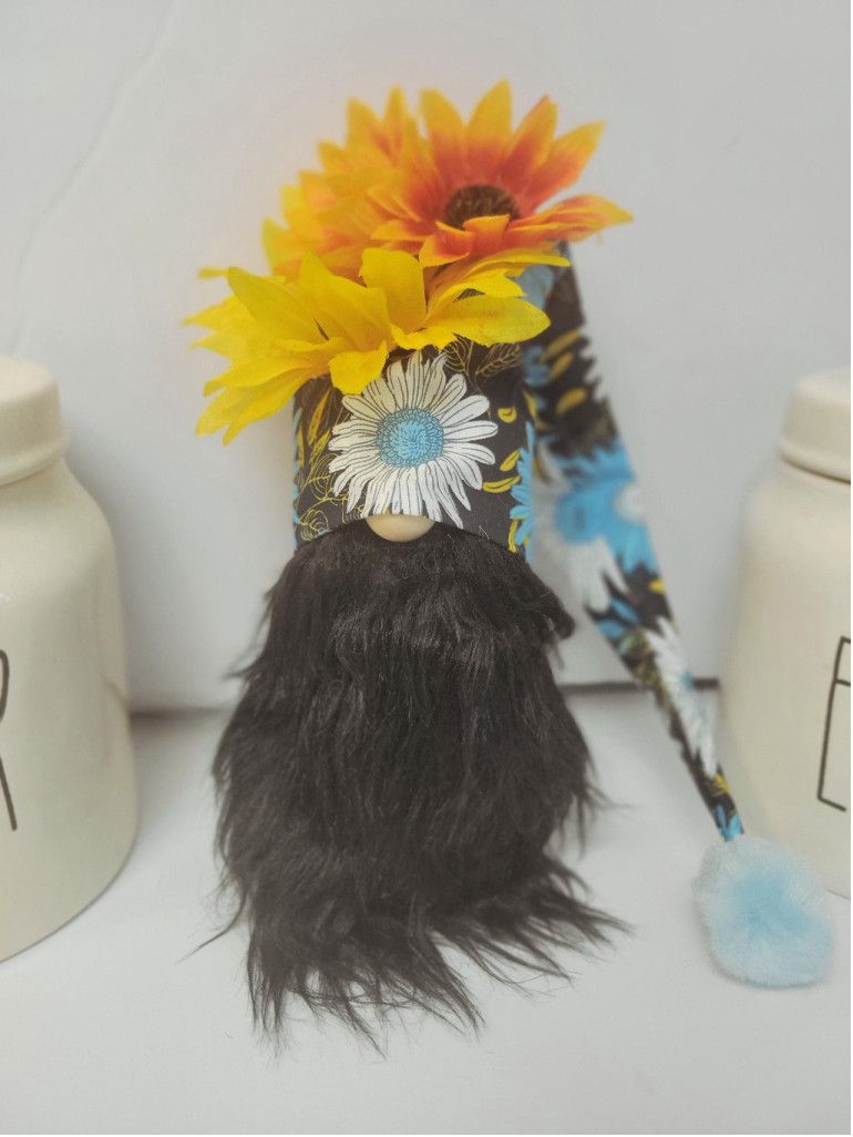 Handmade Handmade Daisy Sunflower Gnome Tier Tray Home Decor Size ONE SIZE - 2 Thumbnail