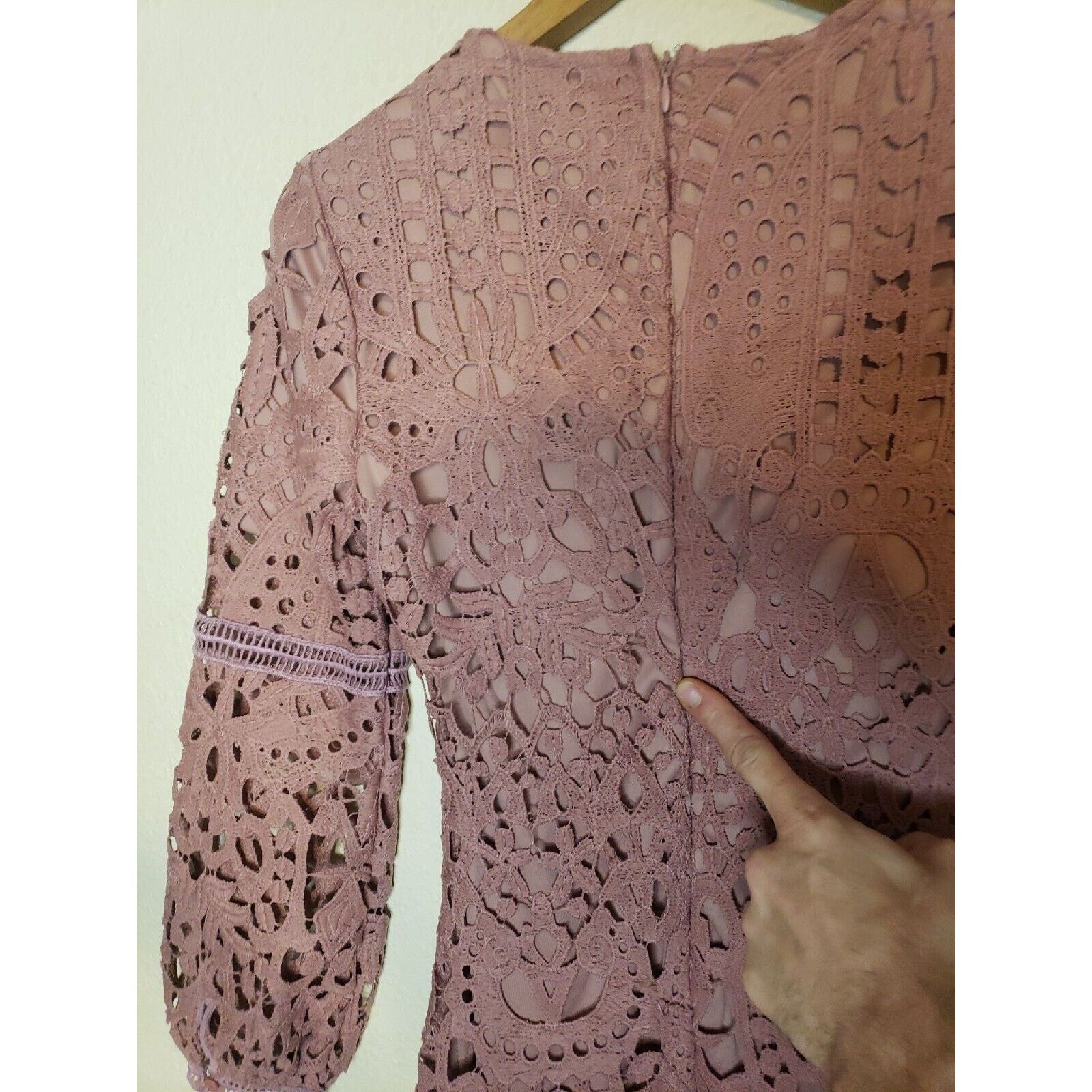 Other Womens SMALL Jessakae Crochet Lace Mesh Short Sleeve Dress Size S / US 4 / IT 40 - 11 Thumbnail