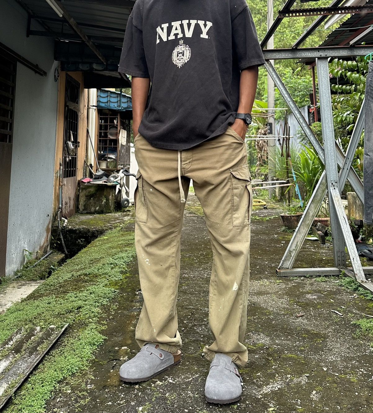 👹Vintage THRASHED LEE Baggy Jogger Pants