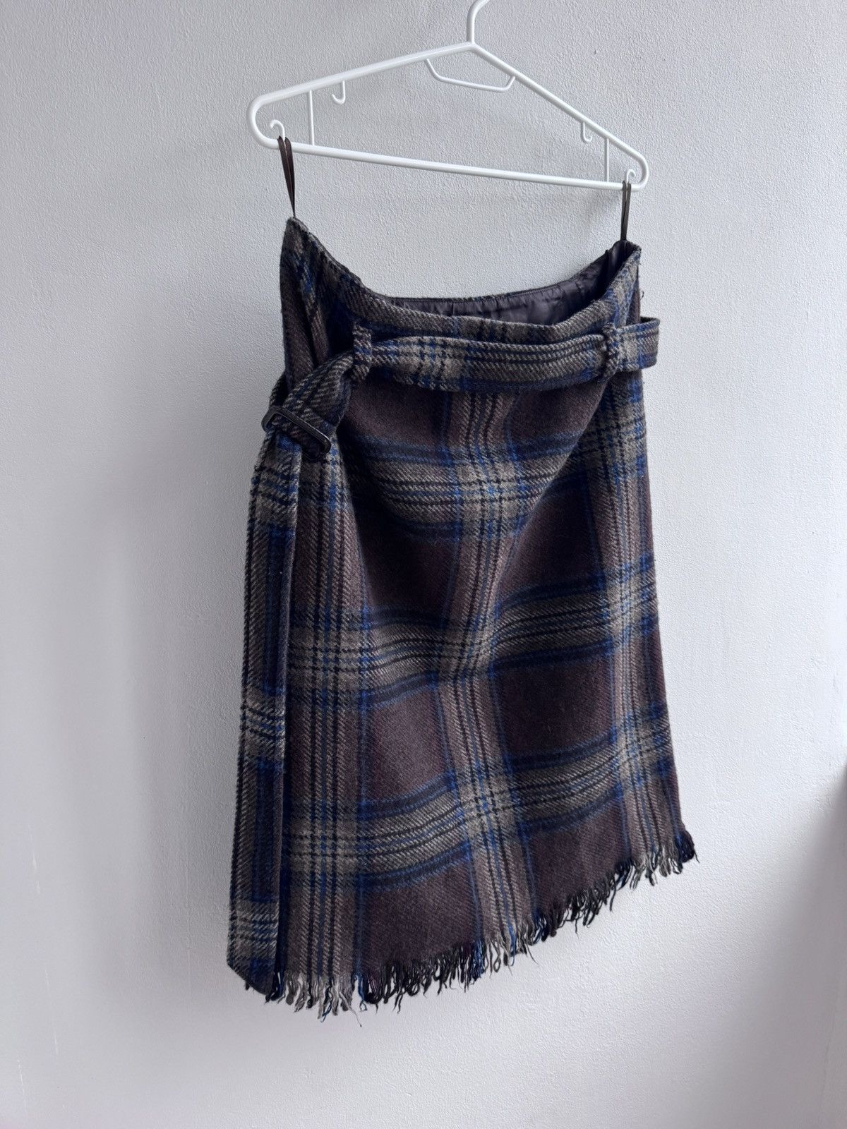 Max Mara Weekend Max Mara Wool Blend Plaid Skirt Size 30" / US 8 / IT 44 - 3 Thumbnail