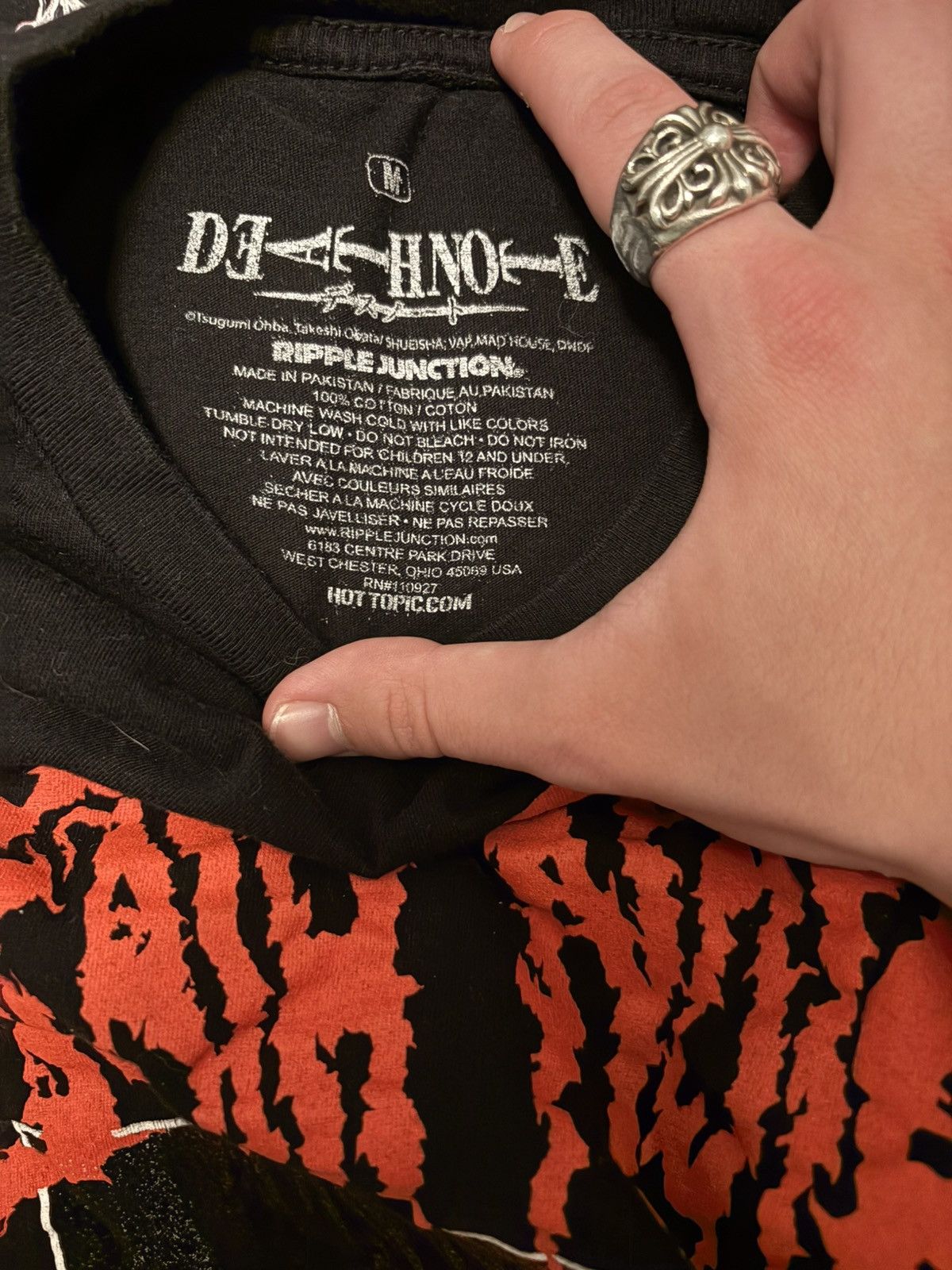 Anime Death Note metal font tee Size US M / EU 48-50 / 2 - 3 Thumbnail