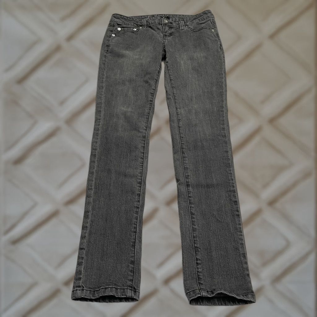 Denime Yom Yum Slim Fit Denim Jeans 30x30 Black Charcoal Wash Low Rise Casual Womens Size 30" / US 8 / IT 44 - 1 Thumbnail