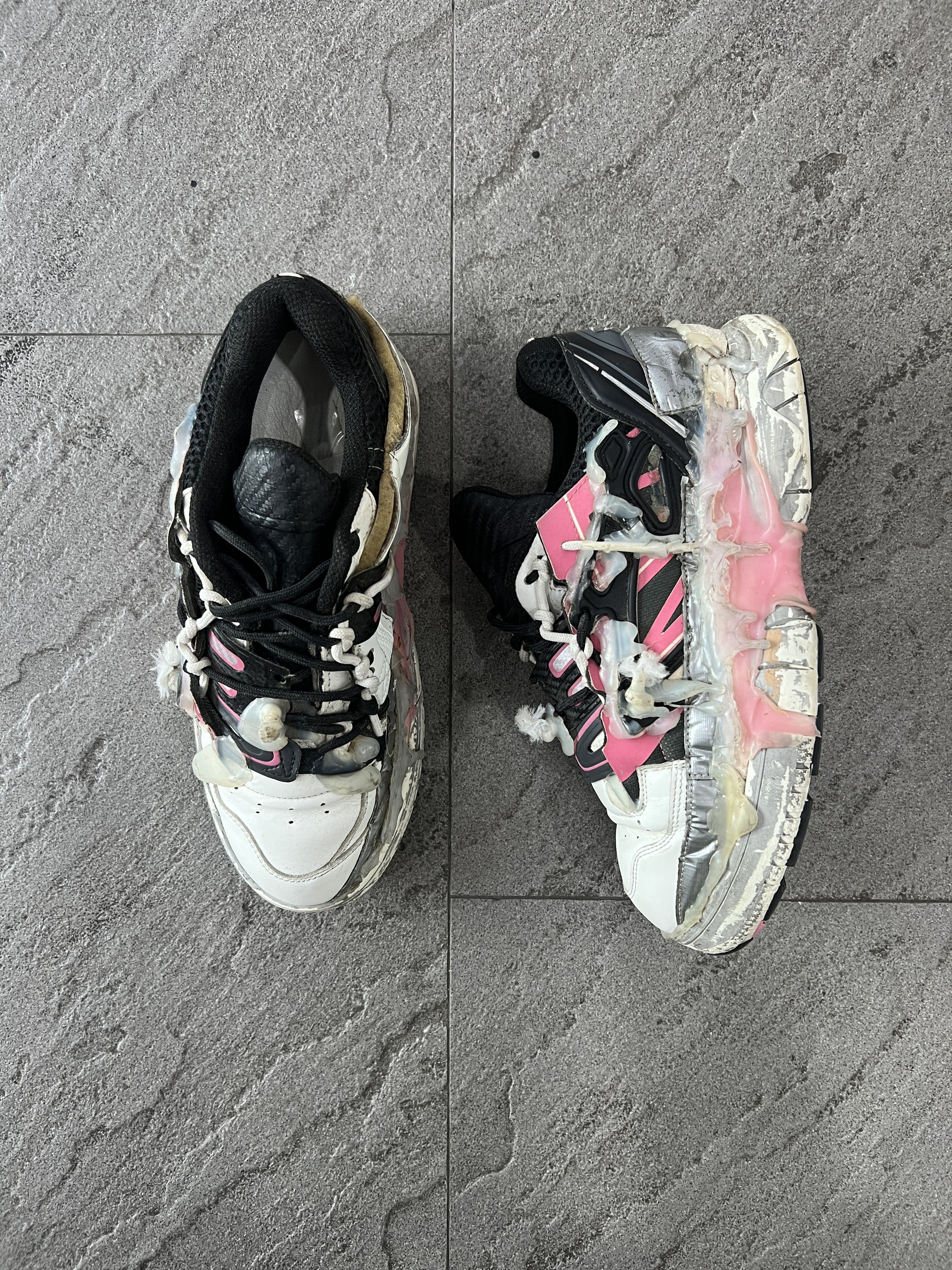 Maison Margiela Maison Margiela Fusion Sneaker FW18 Pink EU41 Distressed Size US 8 / EU 41 - 1 Thumbnail