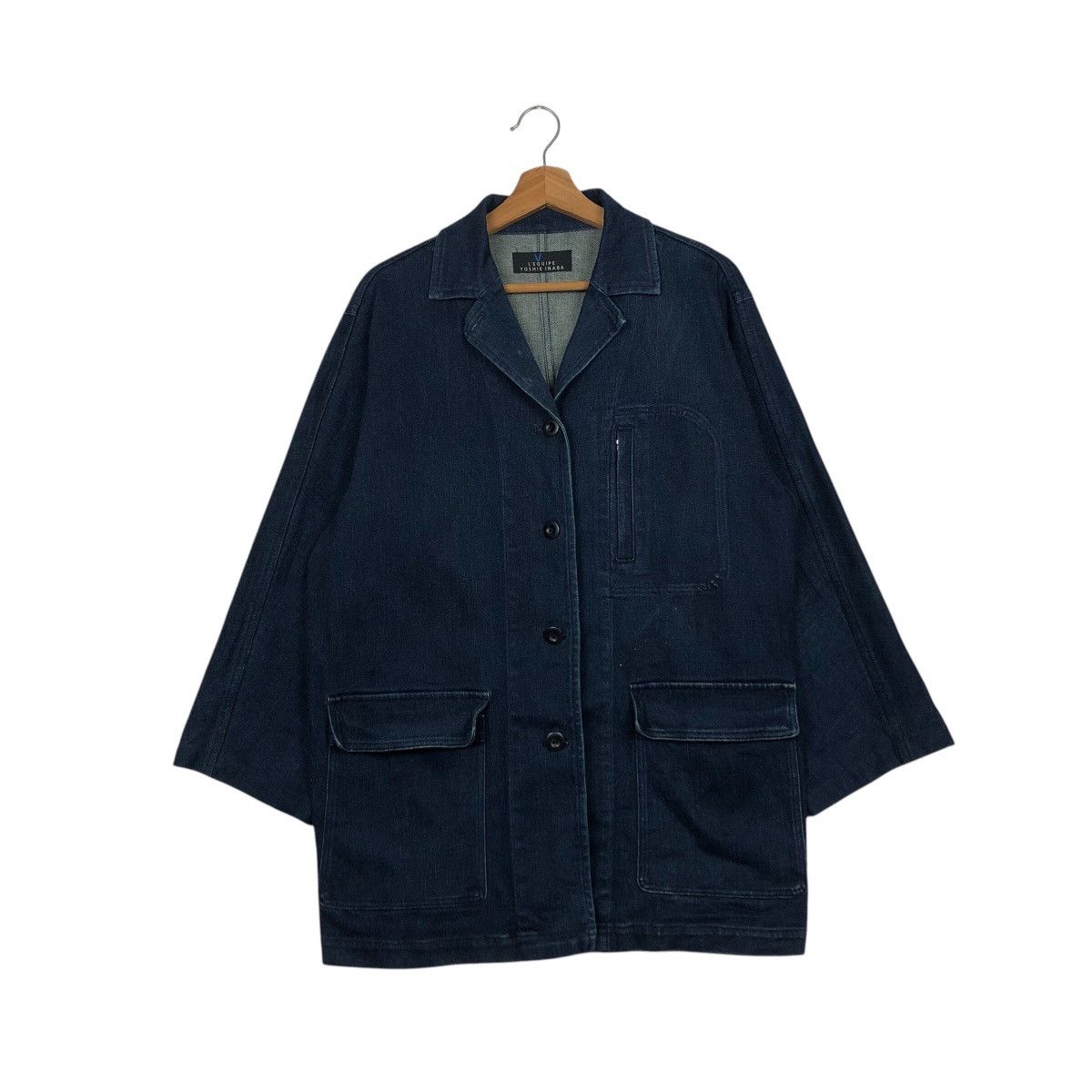 Japanese Brand 📌Vintage Hickory Chore Jacket Denim Yoshie Inaba Japan Size US M / EU 48-50 / 2 - 2 Thumbnail