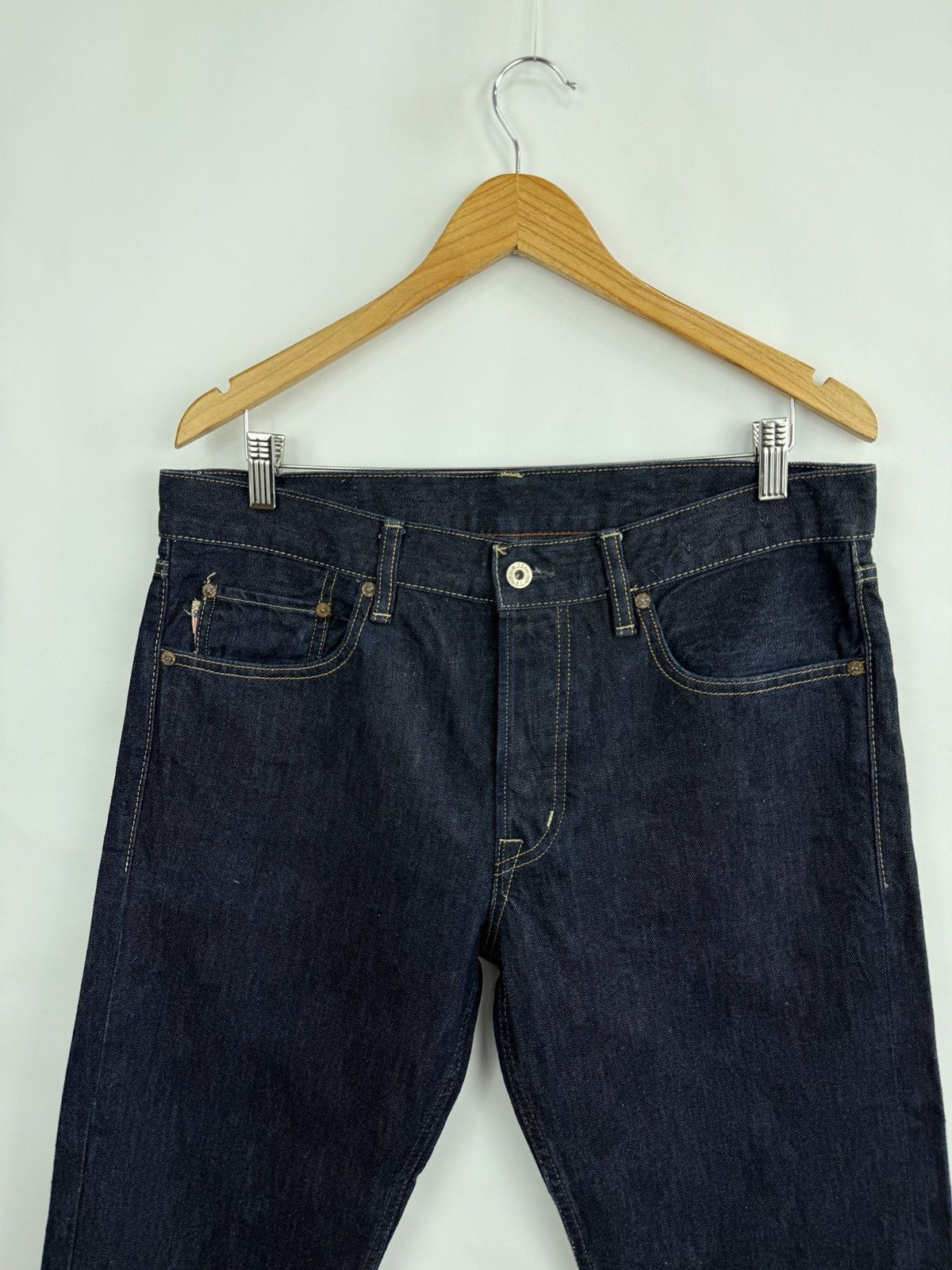 Denim & Supply Ralph Lauren 🇺🇸 Vintage Y2K Ralph Lauren USA Flag Jeans rrl Retro Rare Size US 32 / EU 48 - 8 Thumbnail