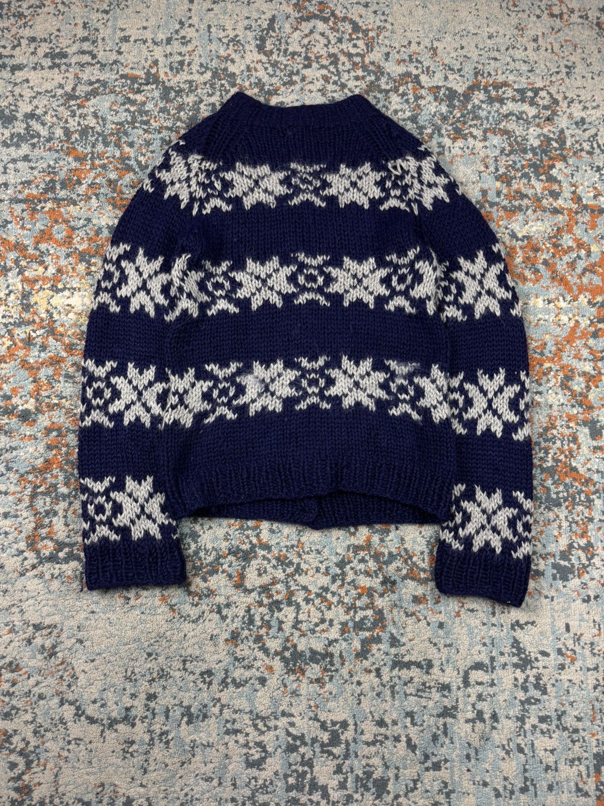 Japanese Brand guðrun & guðrun alpaca hair fuzzy button up cardigan Size S / US 4 / IT 40 - 2 Thumbnail