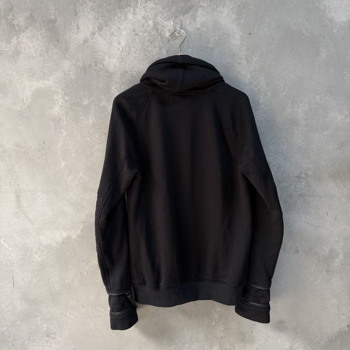 Helmut Lang Rare Helmut Lang Avant Garde Funnel Neck Zip Sleeve Hoodie Size US L / EU 52-54 / 3 - 6 Thumbnail