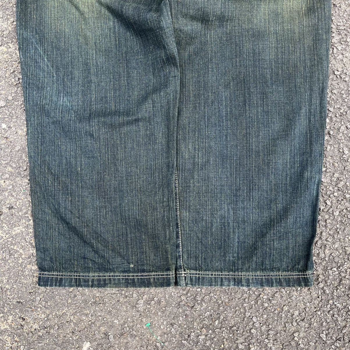 Southpole Crazy‼️Y2K Southpole Faded Denim Baggy Jeans Skater Dogtown Size US 42 / EU 58 - 10 Thumbnail