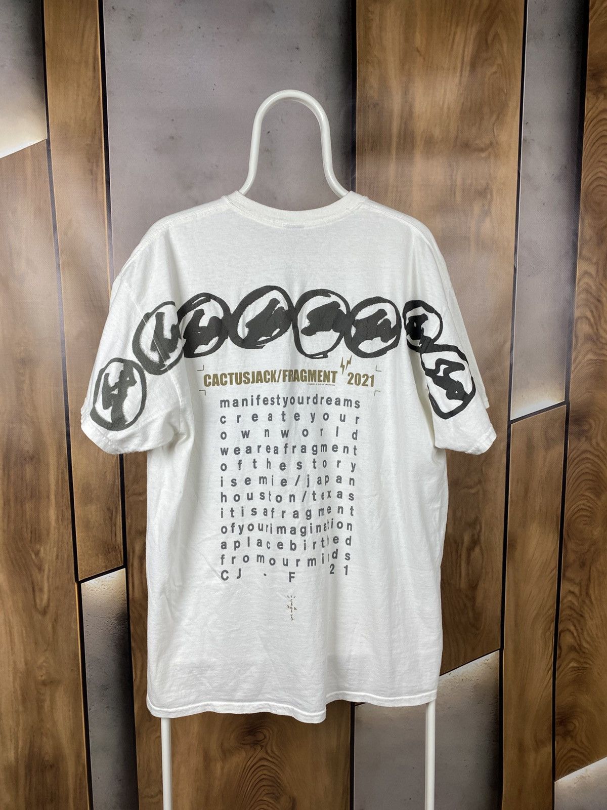 Travis Scott 🌊T-Shirt Travis Scott Cactus Jack 2021 Over Print Logo Tee🌊 Size US L / EU 52-54 / 3 - 2 Thumbnail