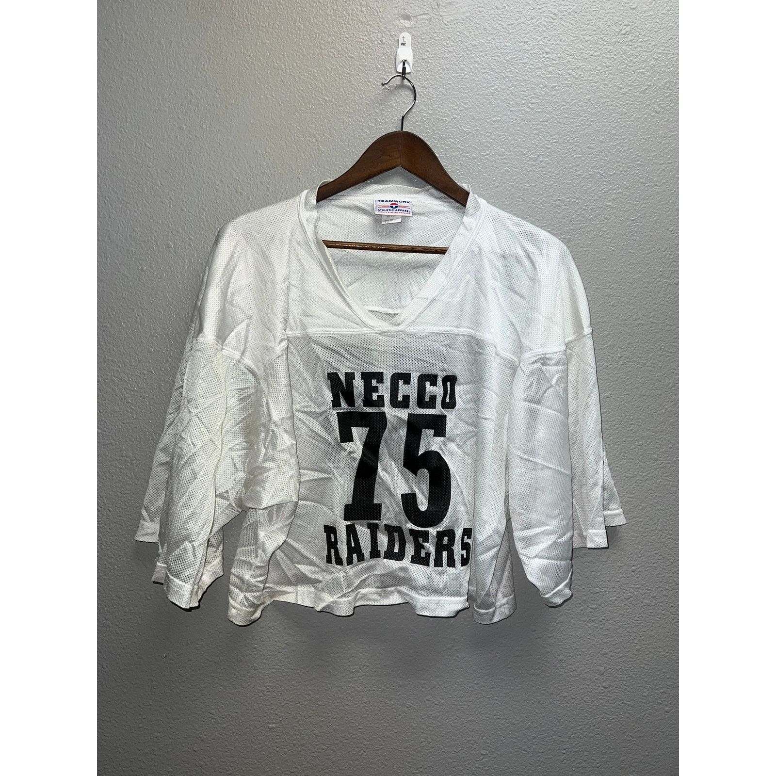 Vintage Vintage Necco Raiders Football Jersey Practice White Top XL Size US XL / EU 56 / 4 - 1 Thumbnail