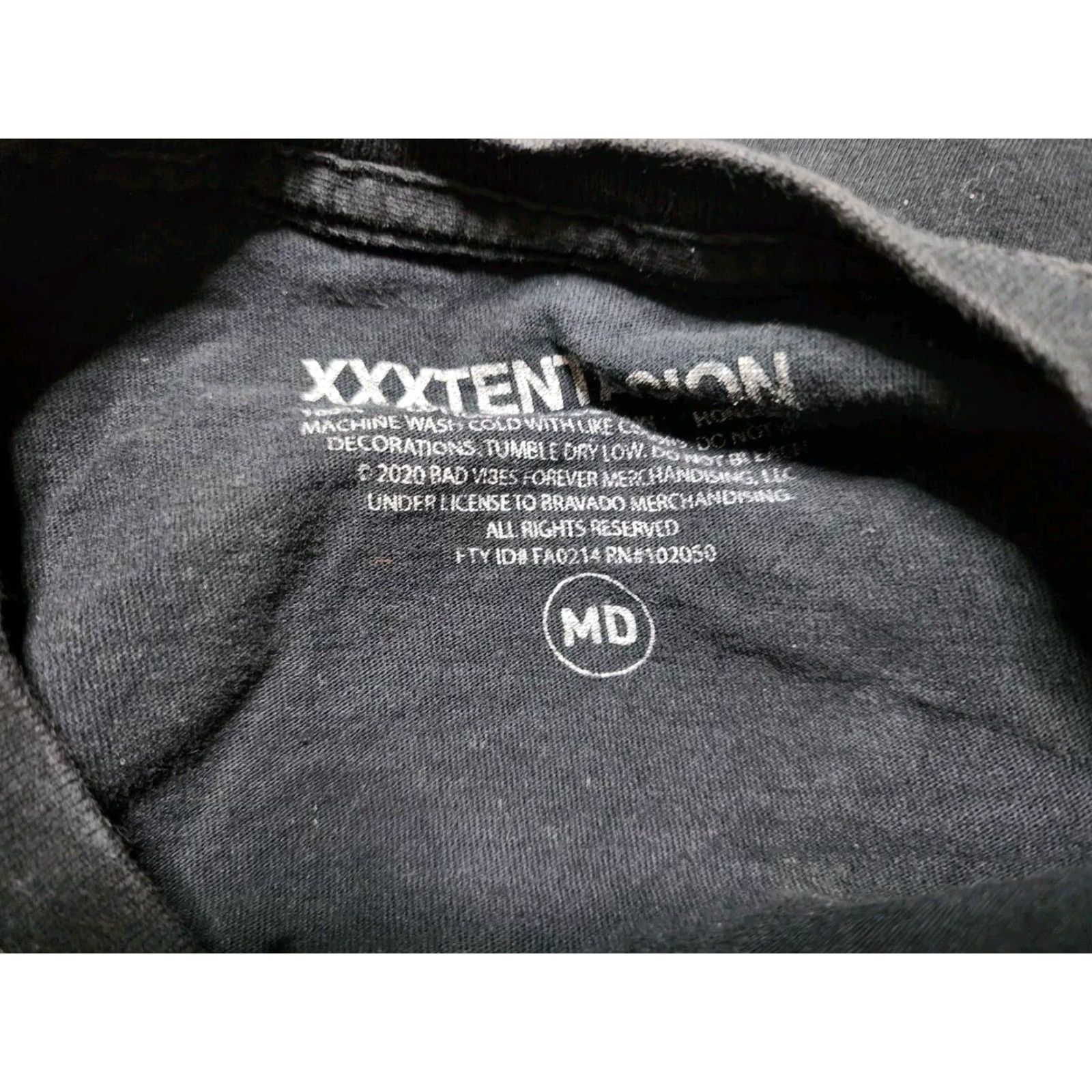 VIBE VINTAGE xxxtentacion Concert Tee Black Graphic Print Distressed T Shirt Mens M Size US M / EU 48-50 / 2 - 6 Thumbnail