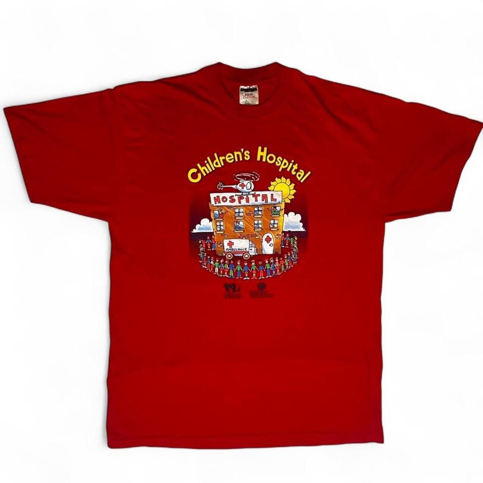 Gildan Vintage Children's Hospital Hand-in-Hand Graphic T-Shirt XL Size US L / EU 52-54 / 3 - 1 Thumbnail