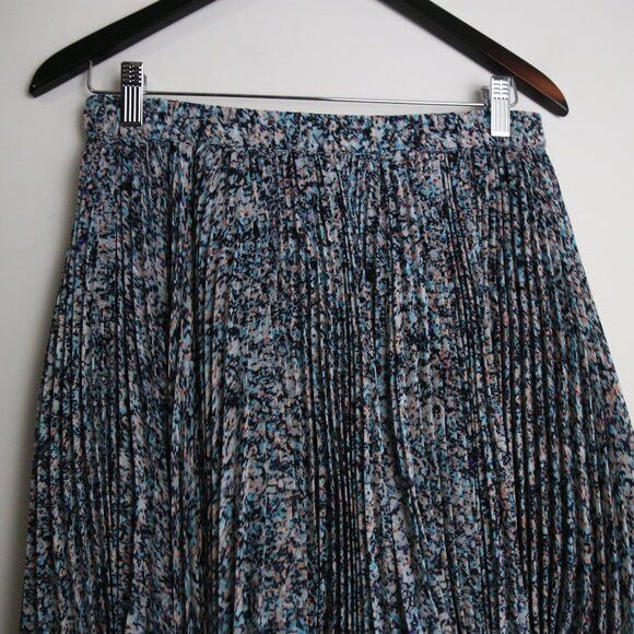 Club Monaco Club Monaco Pleated Floral Printed Multicolor Short Skirt Size 24" / US 00 / IT 34 - 2 Thumbnail