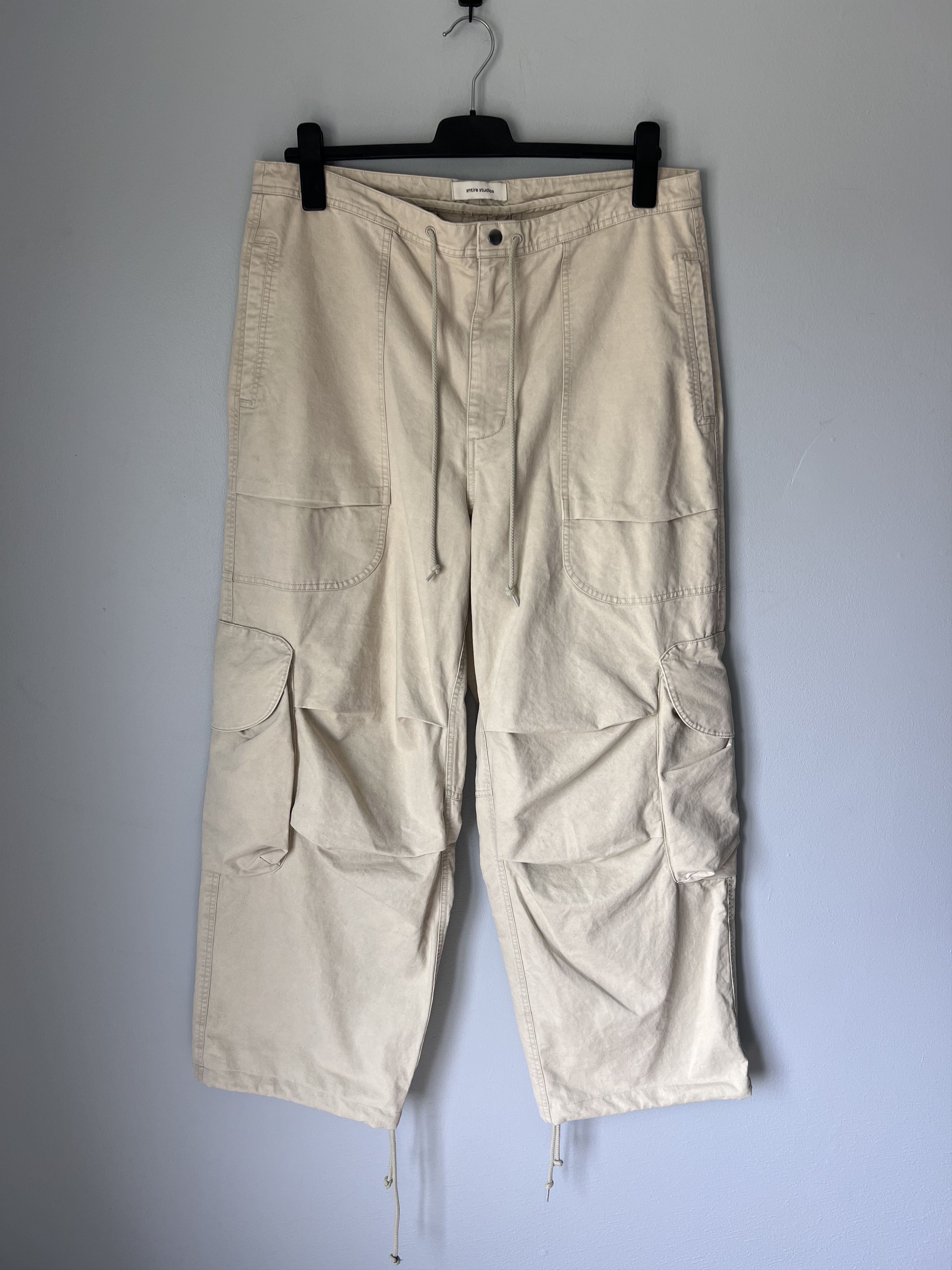Entire Studios Freight Cargo Pants in Off White