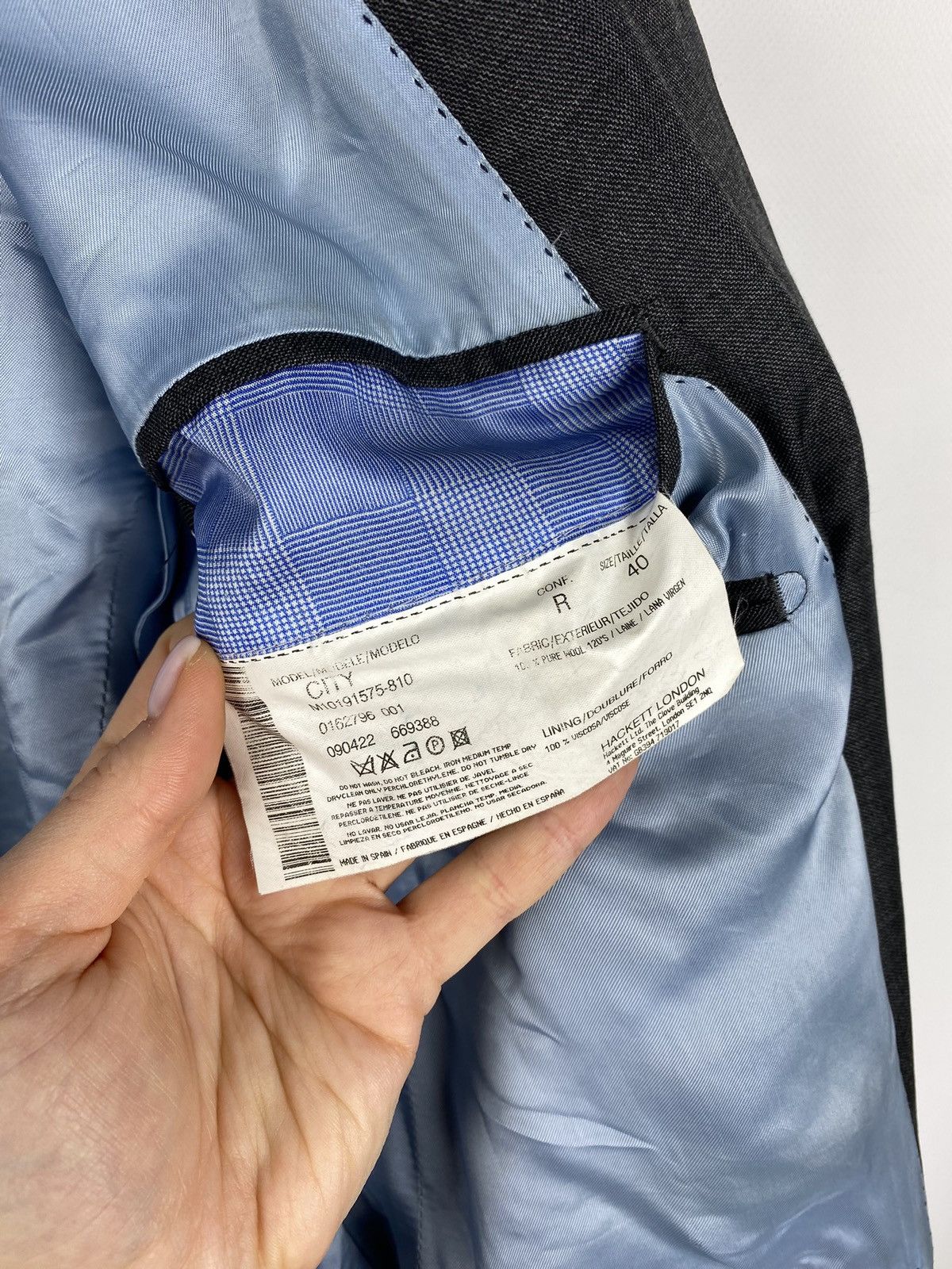 Hackett × Loro Piana Hackett ing Loro Piana men’s wool City blazer jacket Size 40R - 22 Thumbnail