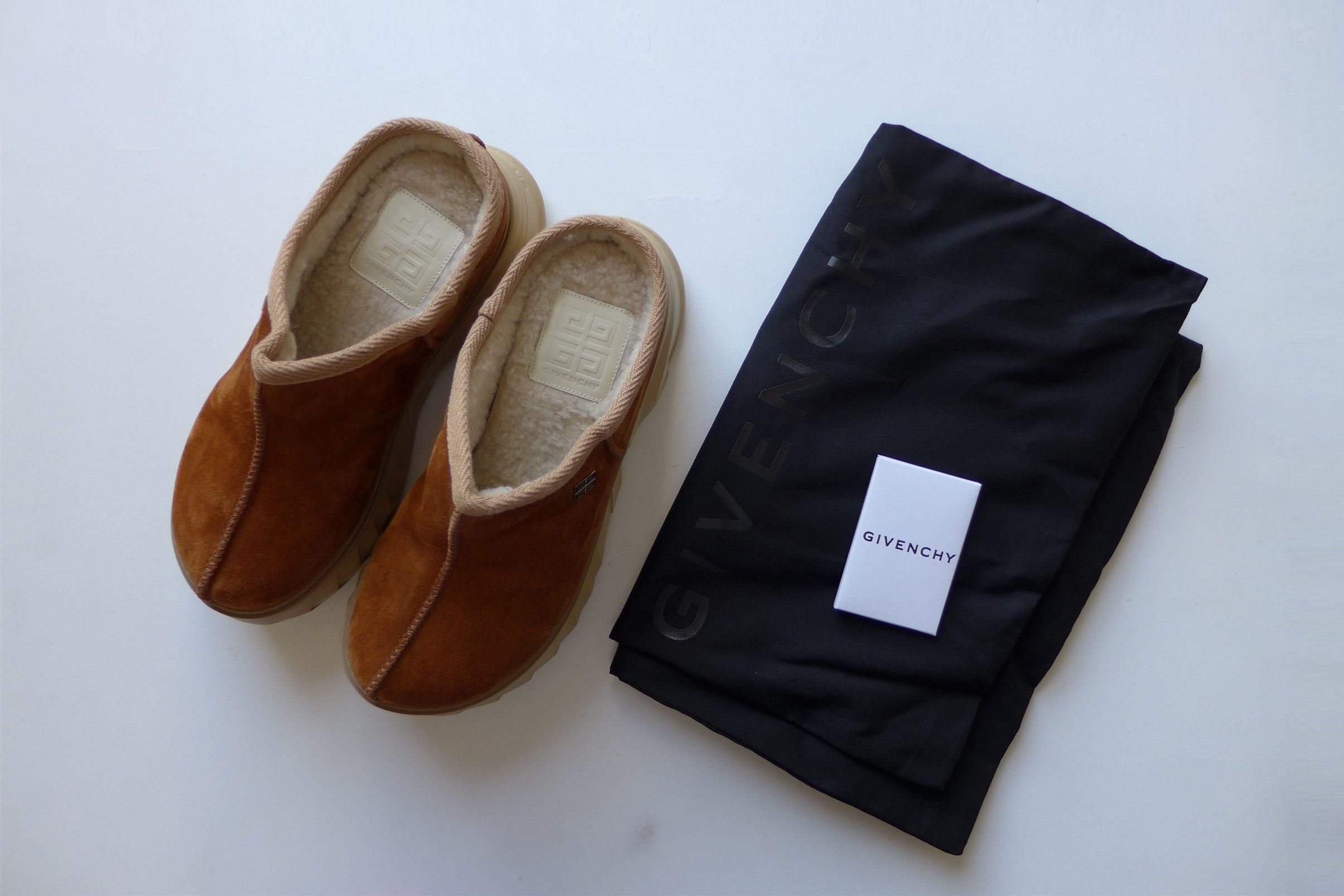 Givenchy Givenchy Marshmallow Slippers - Brown Calf Suede Size US 10 / EU 43 - 11 Thumbnail