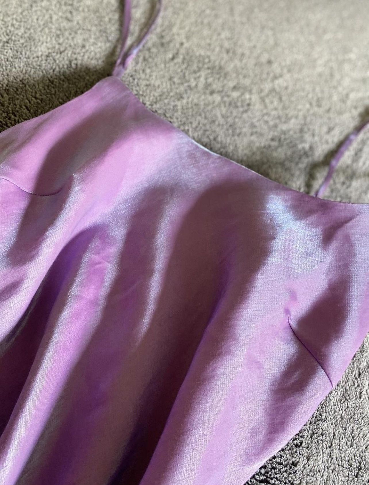 Forever 21 Cutest Forever 21 Lilac Slip On Silk Dress Size S / US 4 / IT 40 - 3 Thumbnail