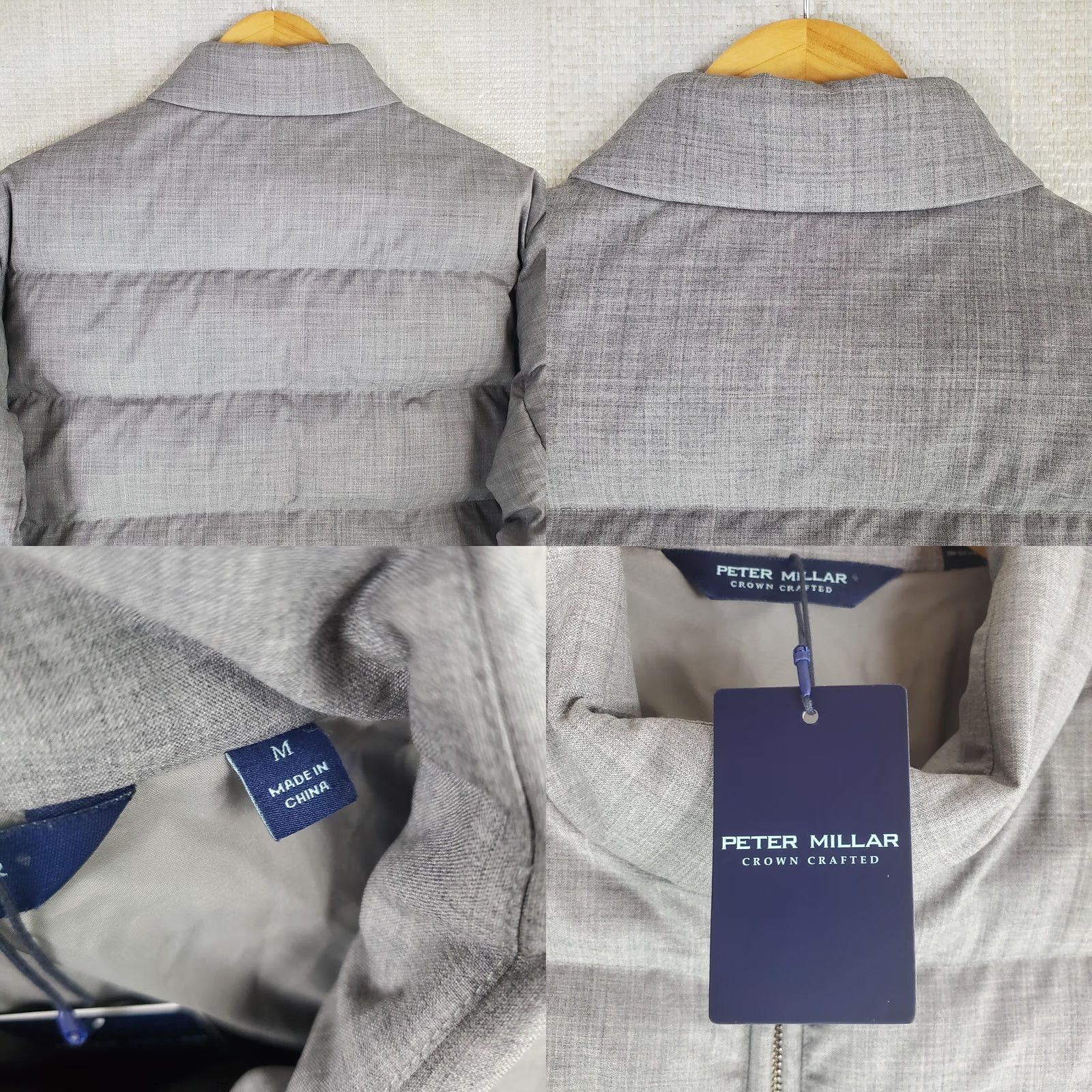 Peter Millar Peter Millar Jacket Mens M Gray NEW Wool Bomber Insulated Crown Crafted Size US M / EU 48-50 / 2 - 8 Thumbnail