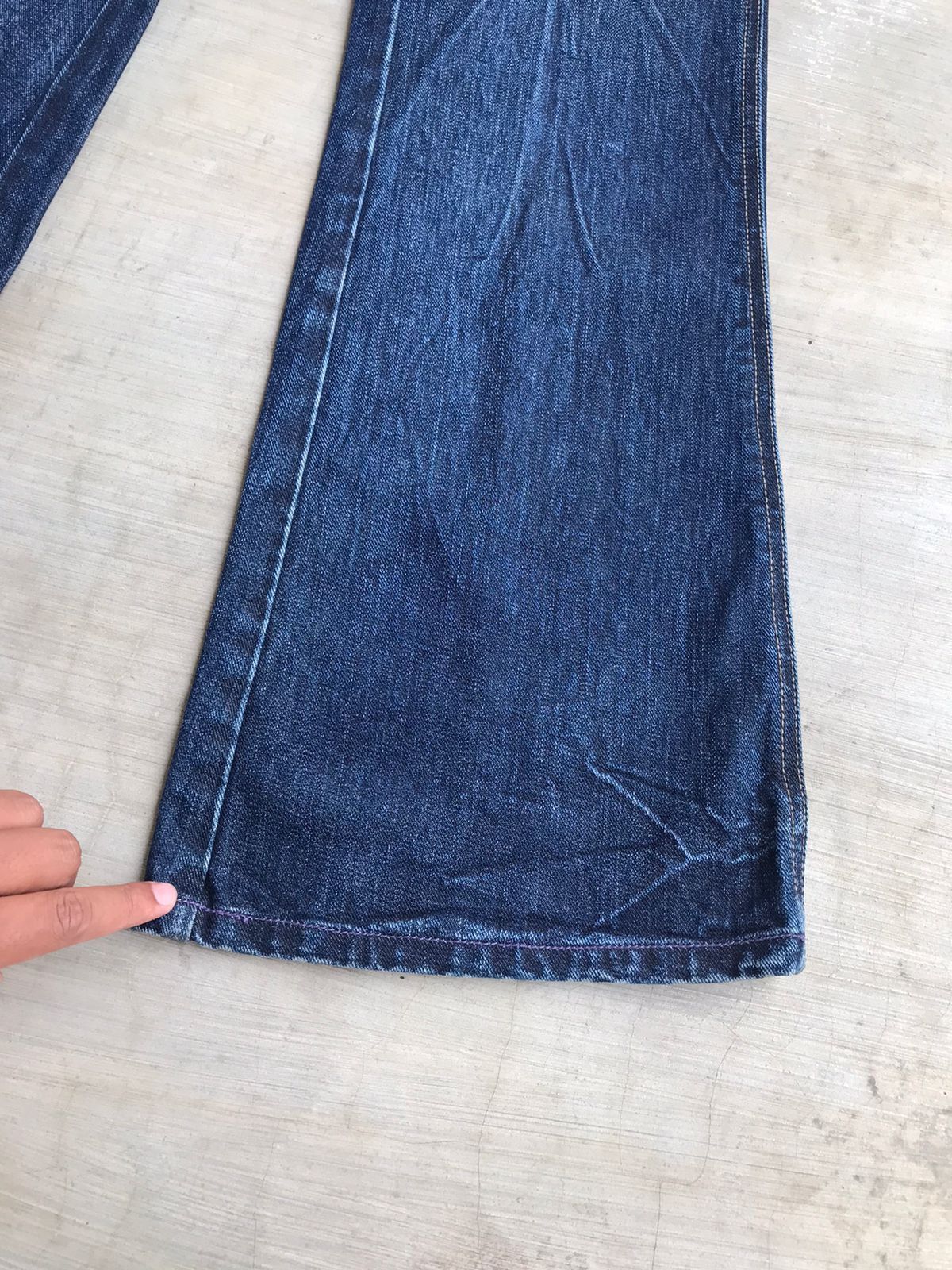 Japanese Brand × Vintage Vintage Flare Denim Pants - ASK Size US 31 - 3 Thumbnail