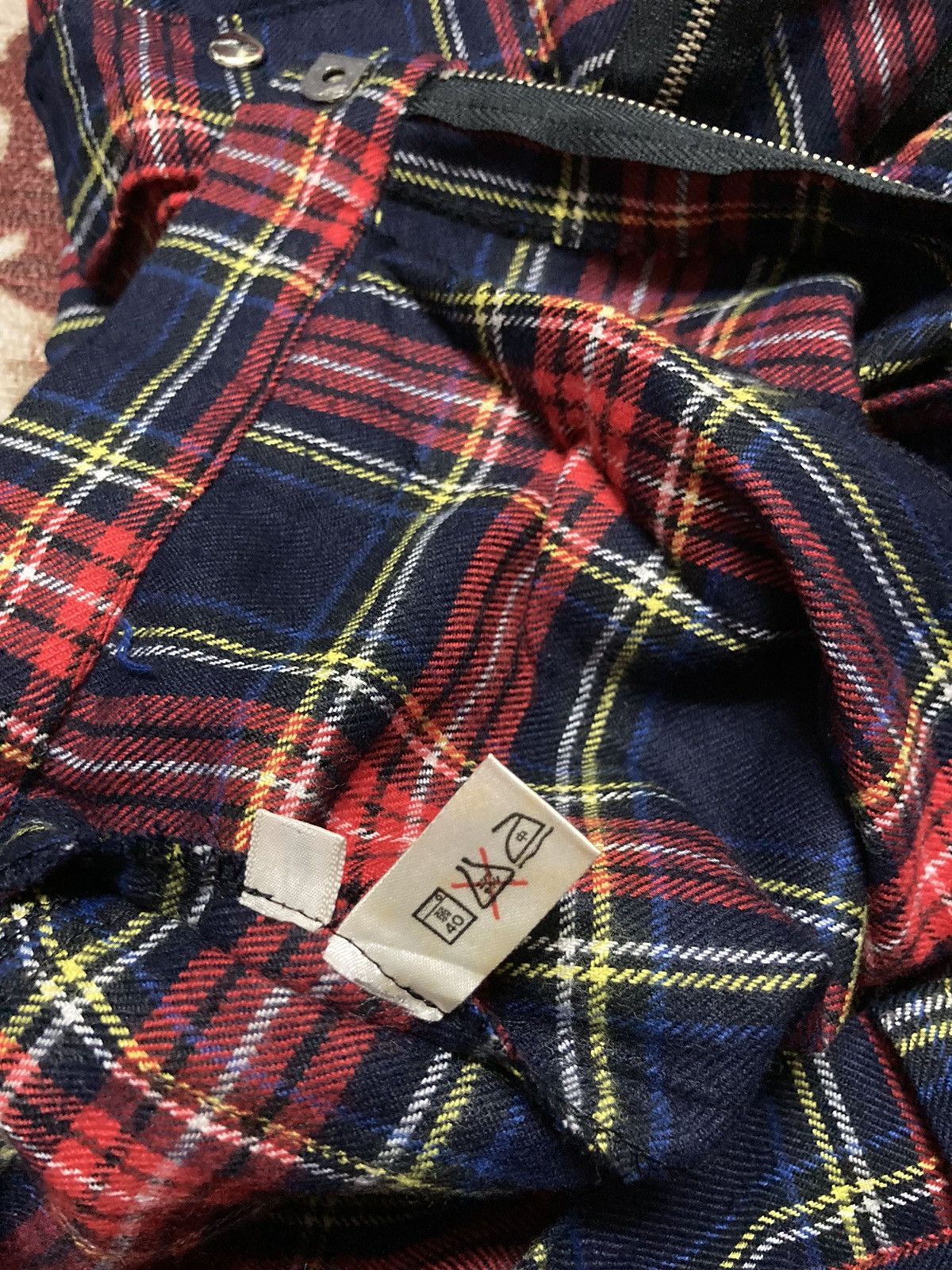 Japanese Brand × Seditionaries RICHARDS Red Tartan Plaid Mod Punk Rock Zip Bondage Pant Size 25" / US 0 / IT 36 - 14 Thumbnail