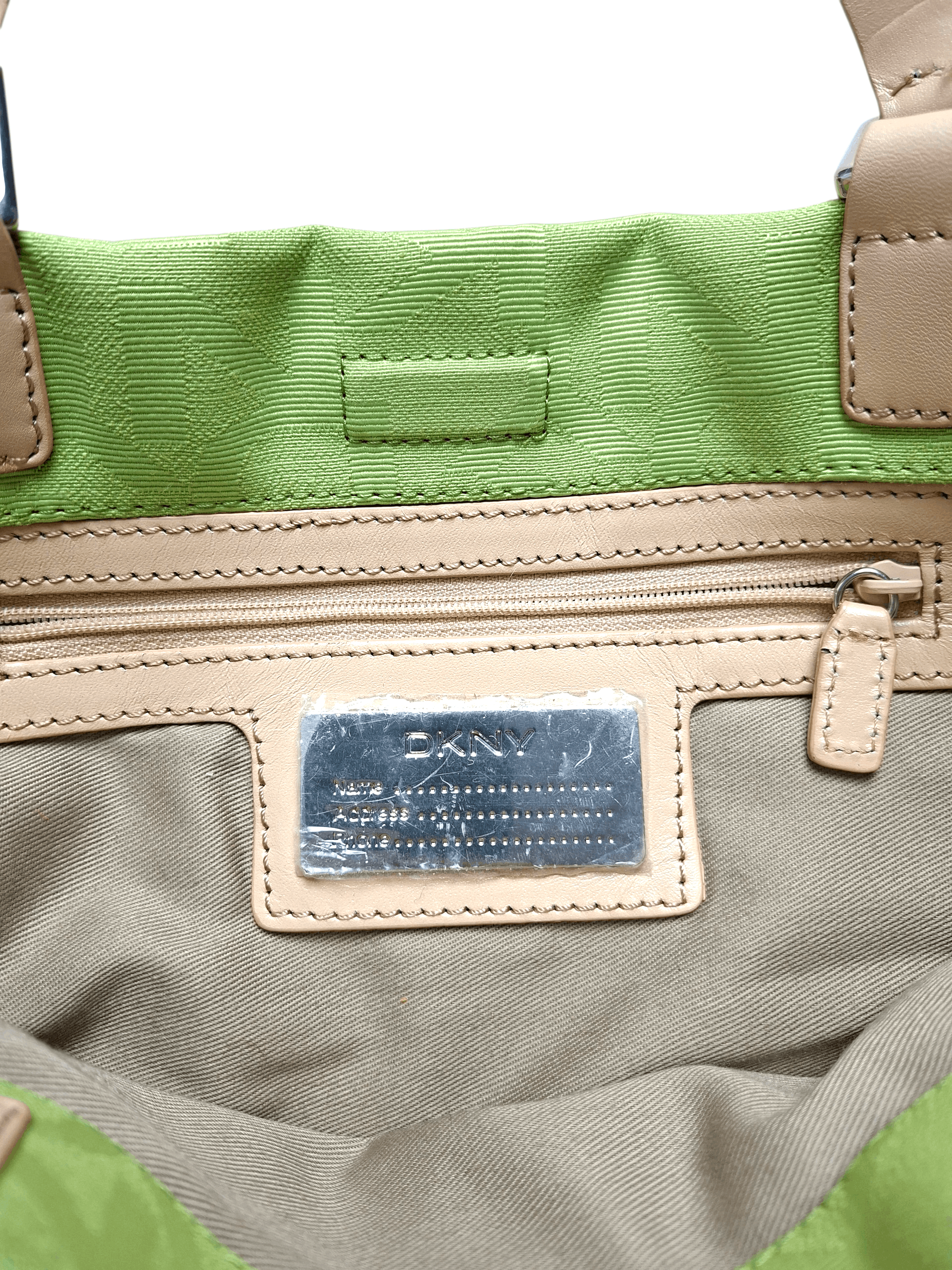 DKNY DKNY Y2K Lime Green Monogram Buckle Bag Size ONE SIZE - 9 Thumbnail