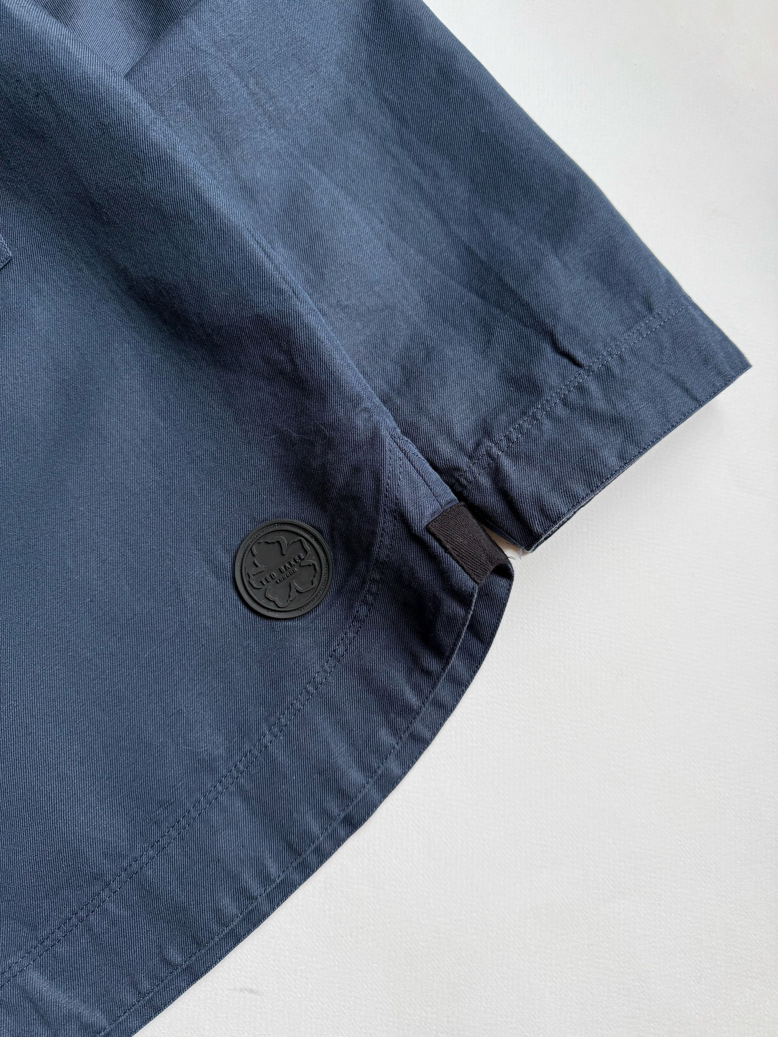 Ted Baker Men's Ted Baker Linen Cotton Blue Overshirt 2/S Size US S / EU 44-46 / 1 - 4 Thumbnail